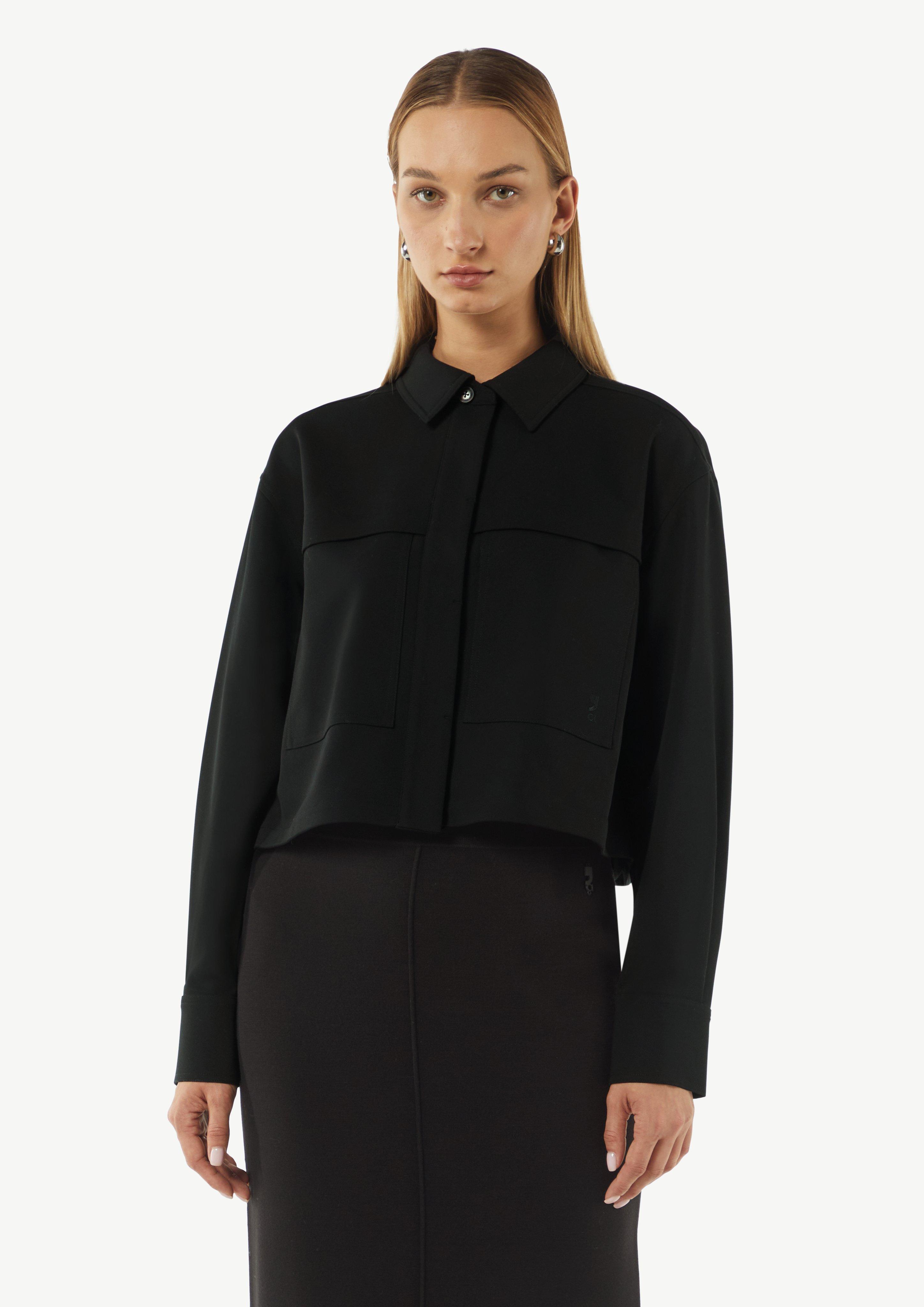 Short jacket with patch pockets - cream | Comma Short jacket with patch pockets - cream | Comma