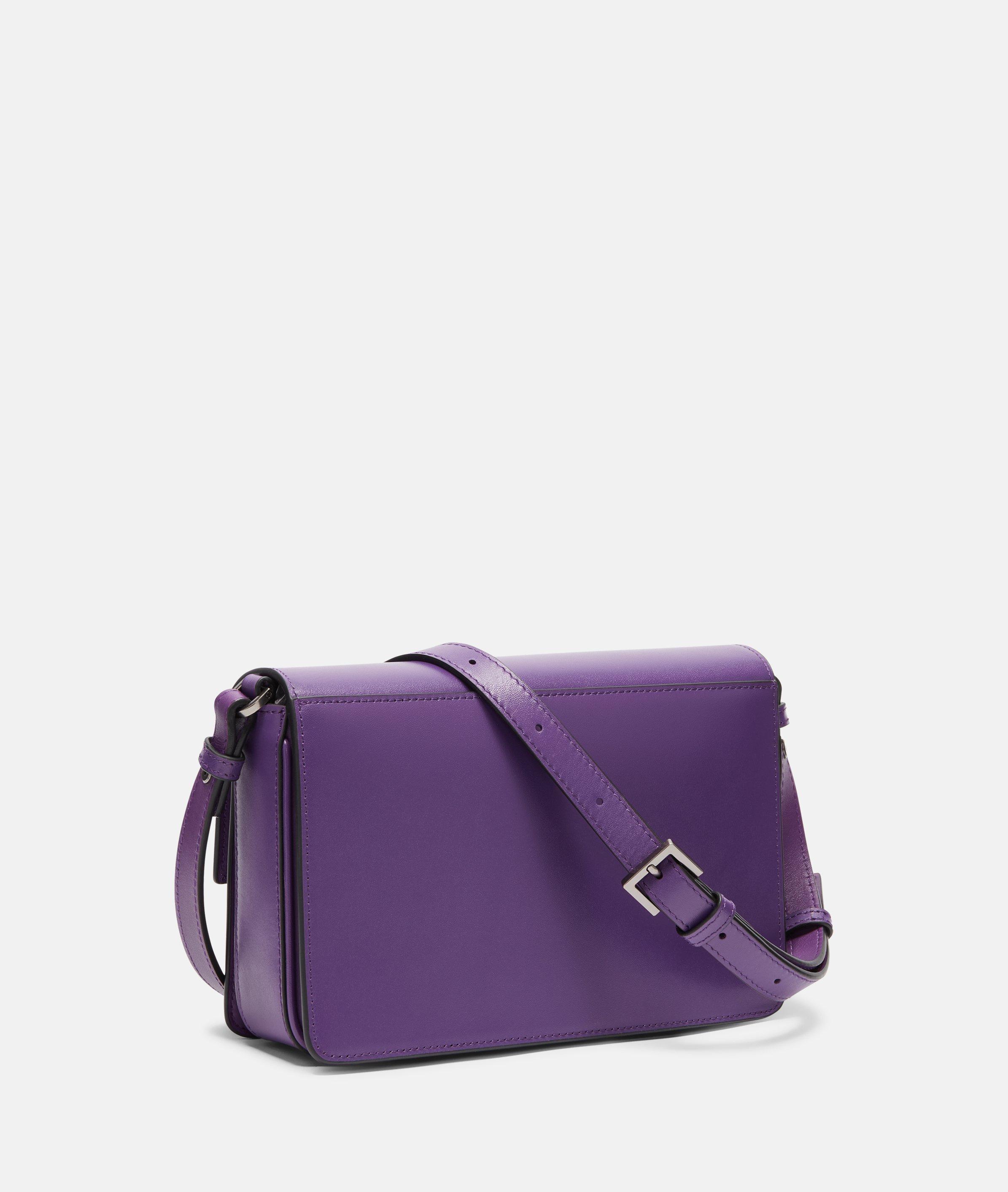 Thumbnail - Liebeskind Berlin - Geräumige Crossbody-Bag aus festem Glattleder -  lila
