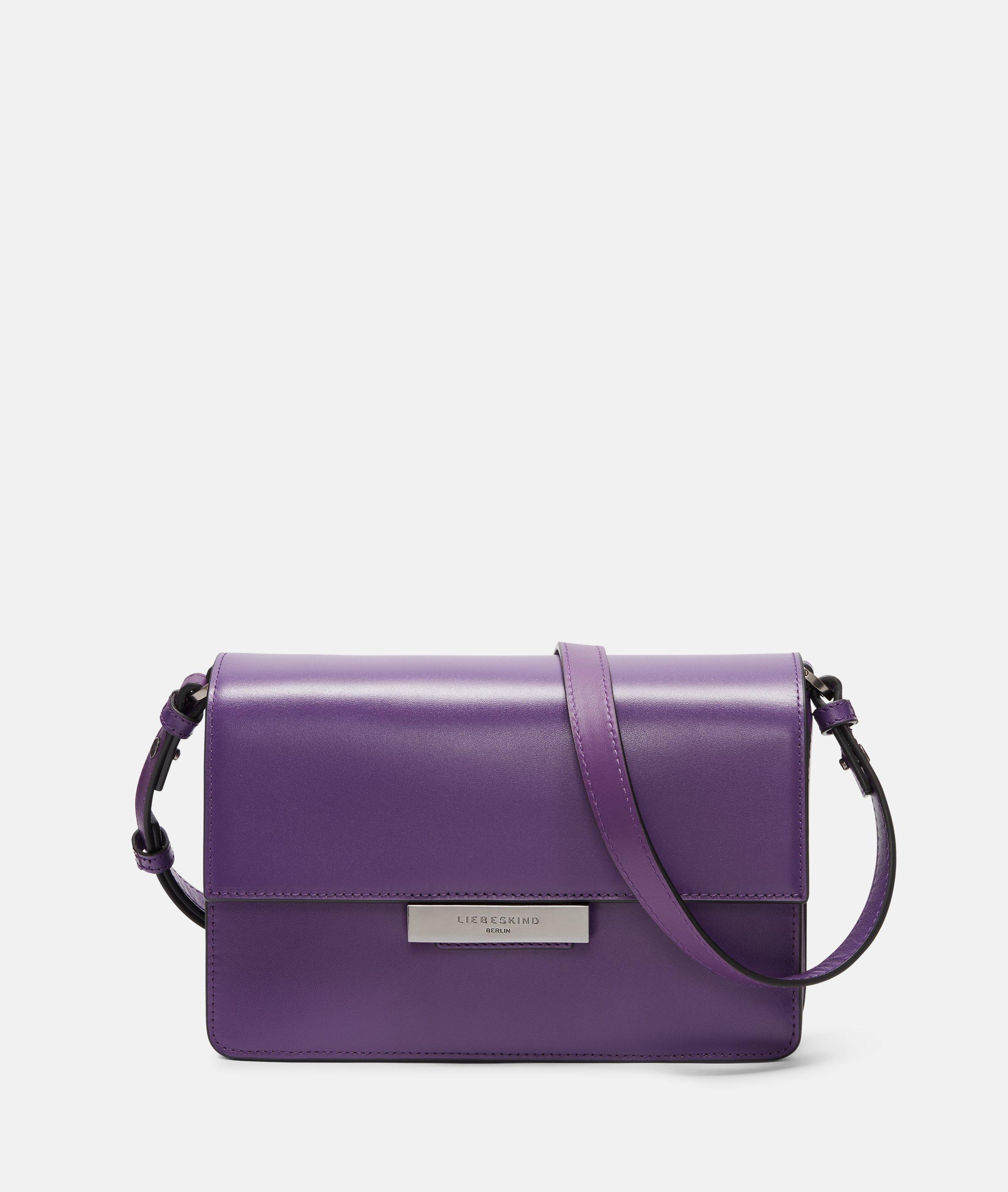 Liebeskind Berlin - Geräumige Crossbody-Bag aus festem Glattleder -  lila