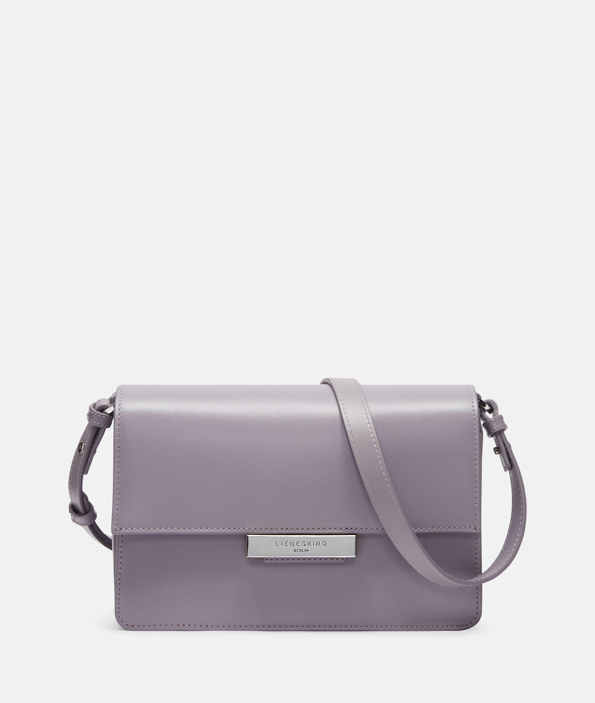 Liebeskind Berlin - Geräumige Crossbody-Bag aus festem Glattleder -  lila