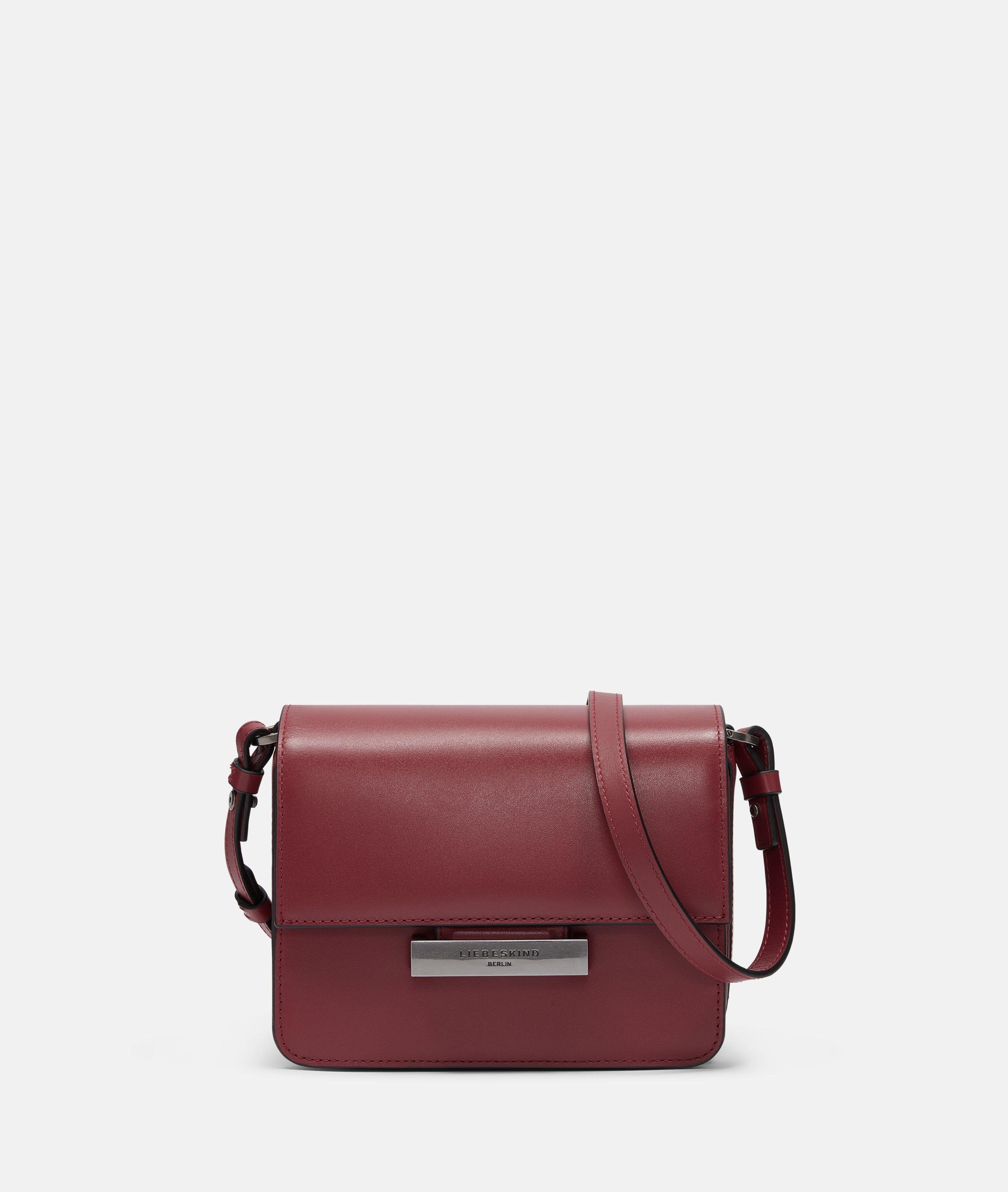 Liebeskind Berlin - Crossbody-Bag aus festem Glattleder -  rot