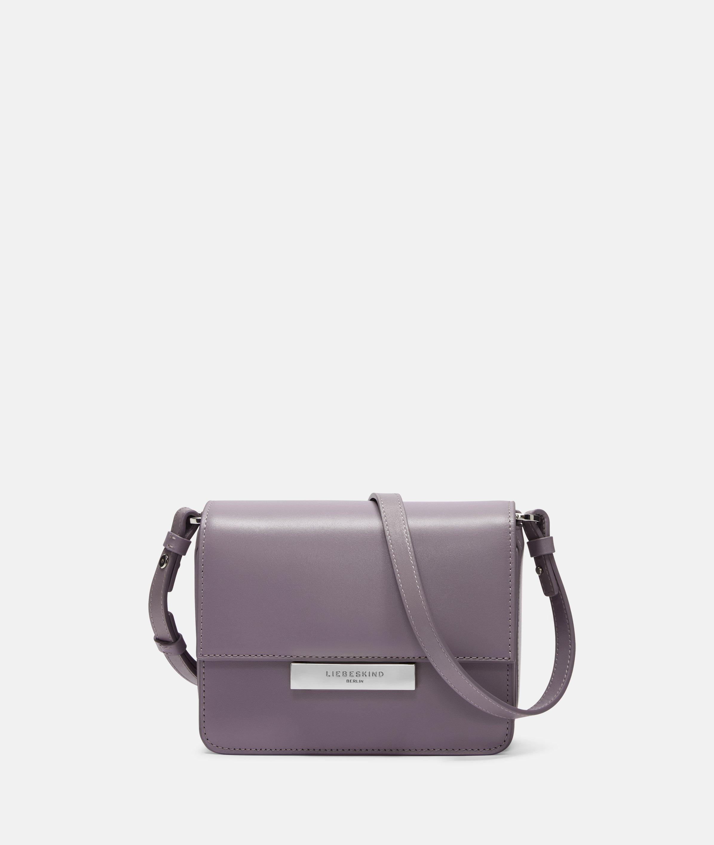Liebeskind Berlin - Crossbody-Bag aus festem Glattleder -  lila