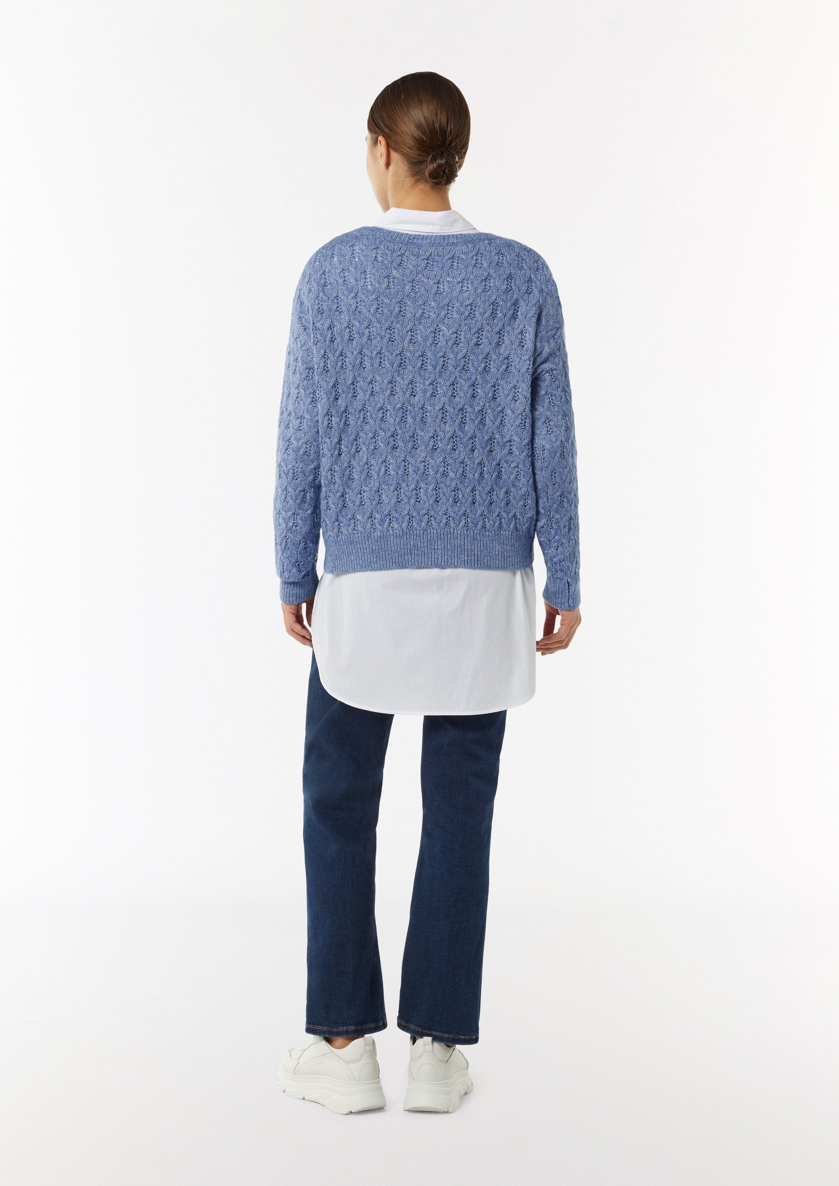 Strickpullover in 55W6 & 01X3