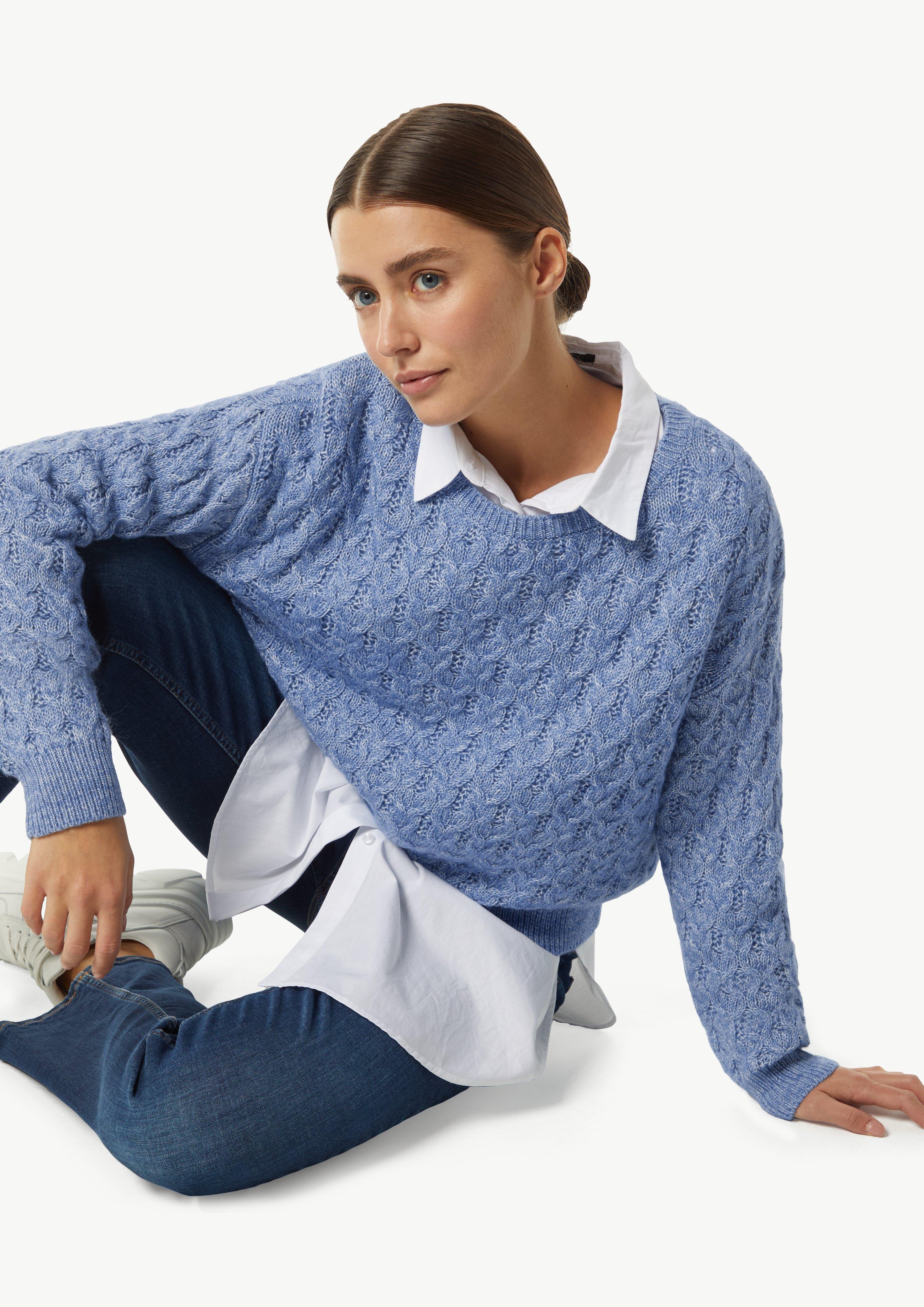 Strickpullover in 55W6 & 01X3