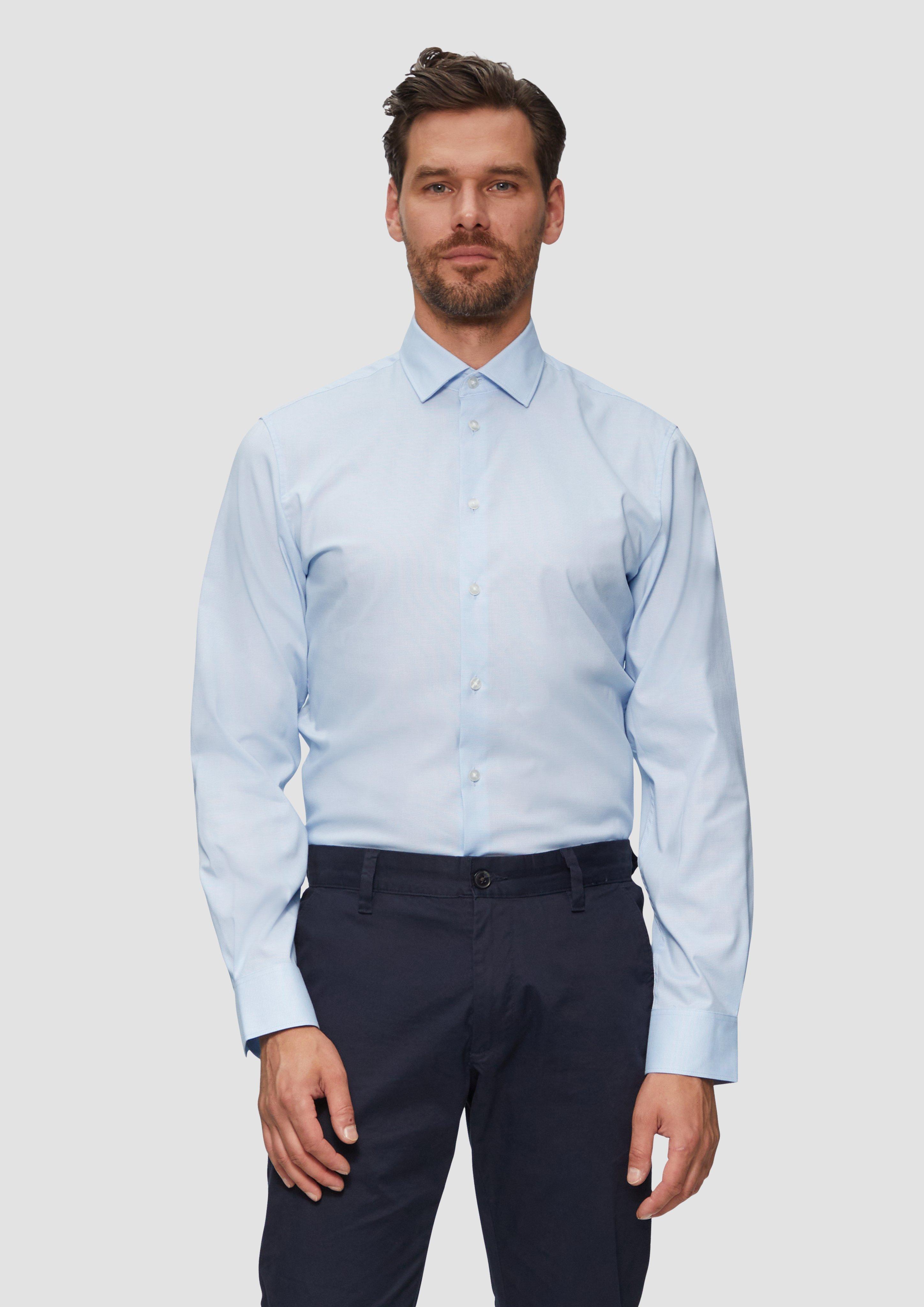 S.Oliver Tailored Fit: Hemd aus Baumwollstretch