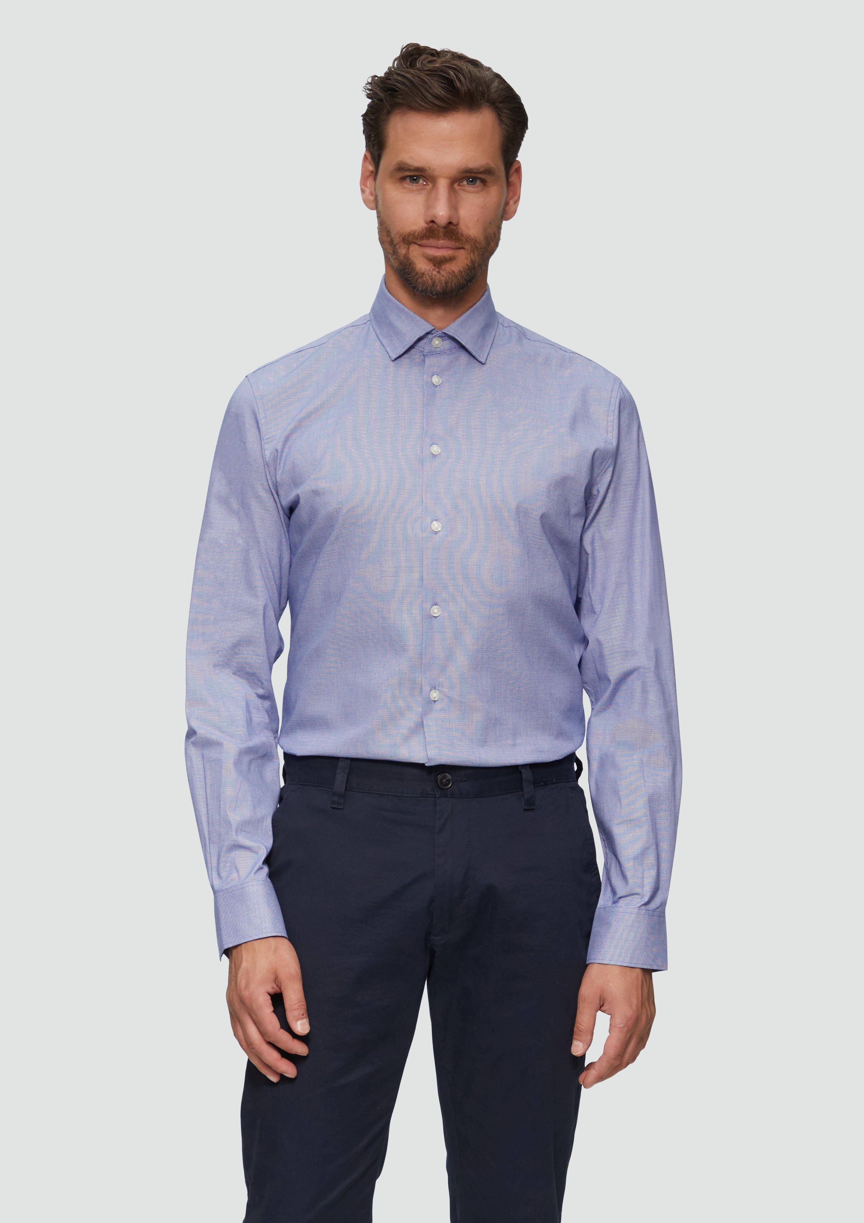 S.Oliver Tailored Fit: Hemd aus Baumwollstretch