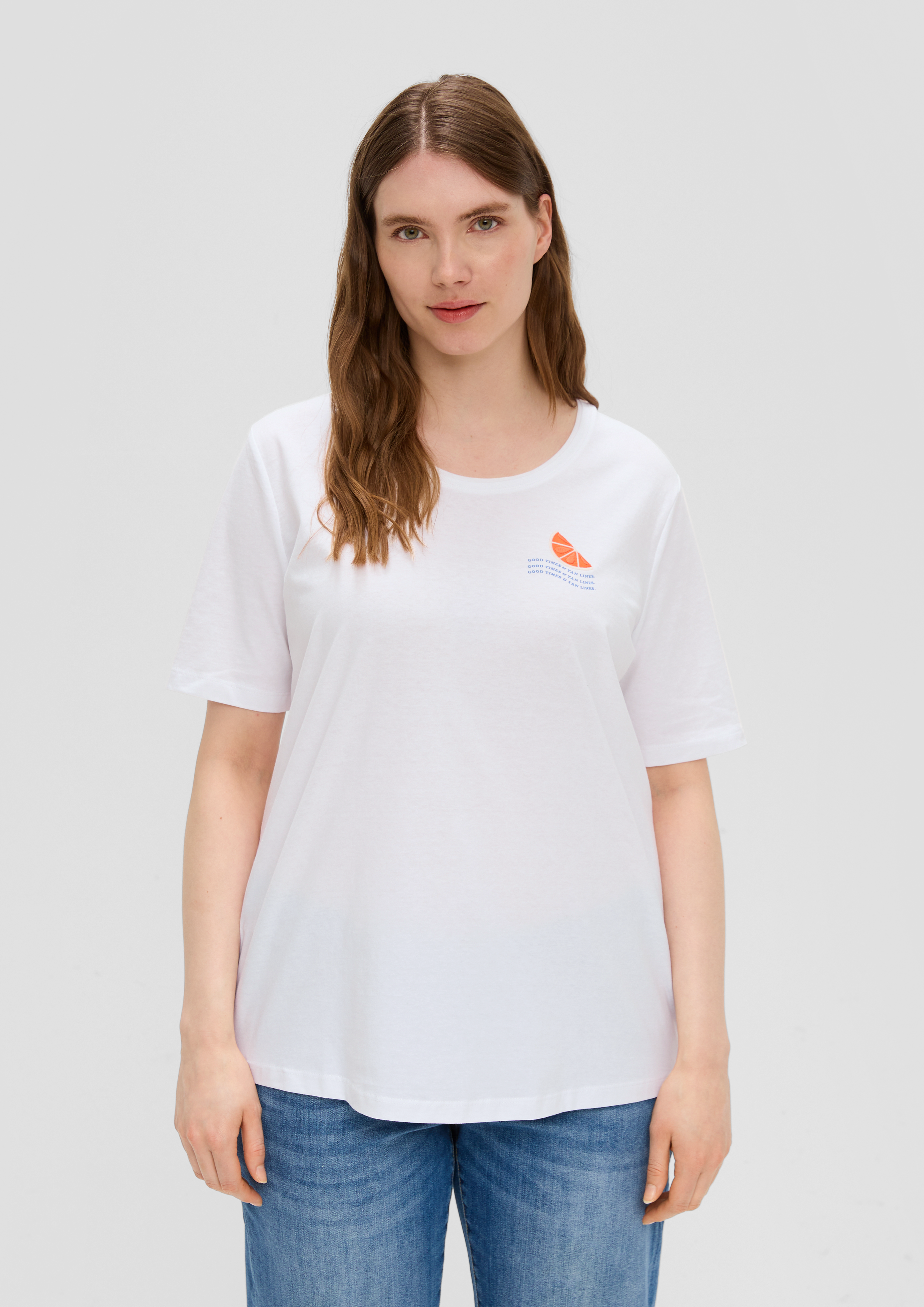 S.Oliver Jerseyshirt mit Printdetail