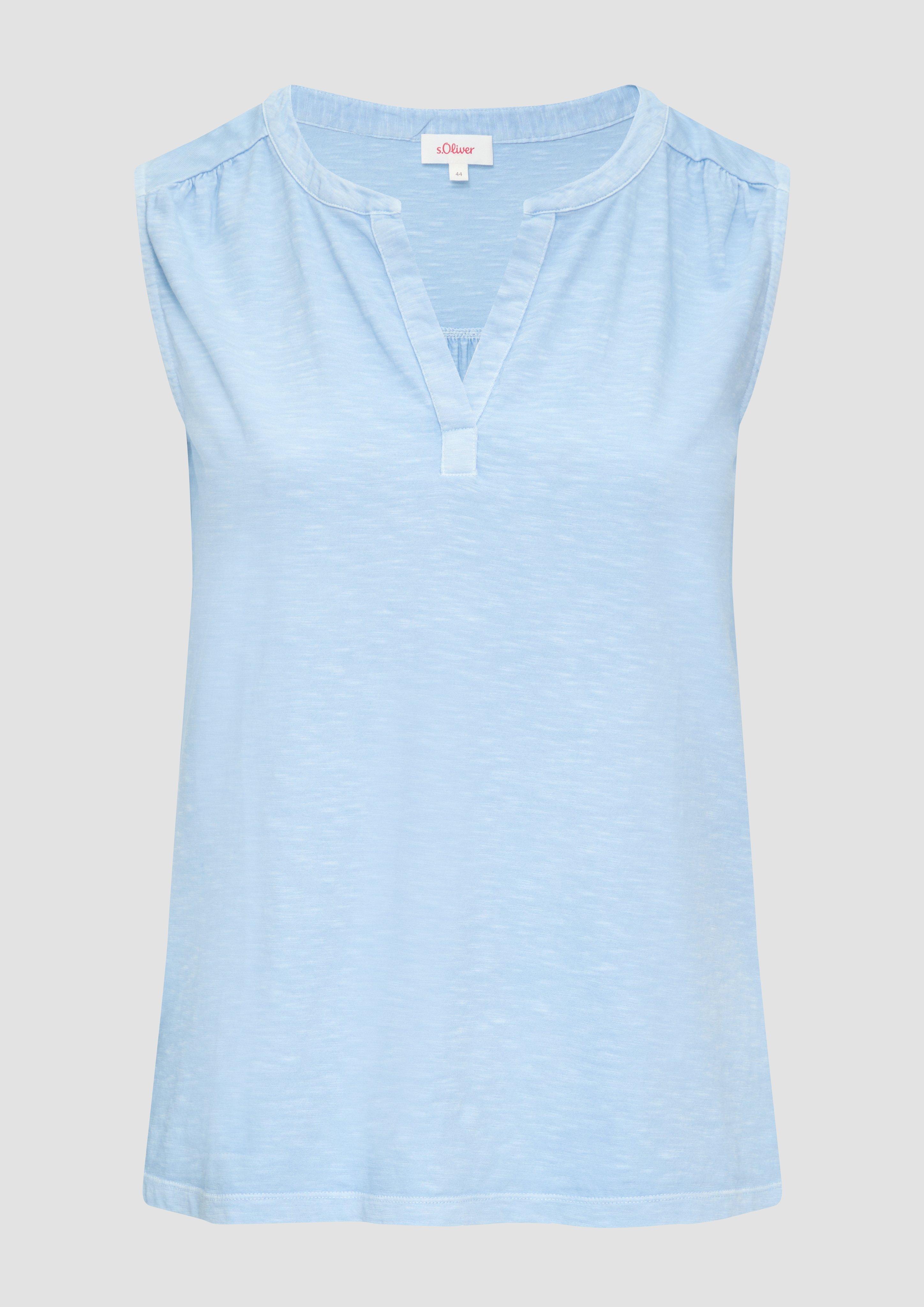 s.Oliver - T-Shirt, Damen, blau