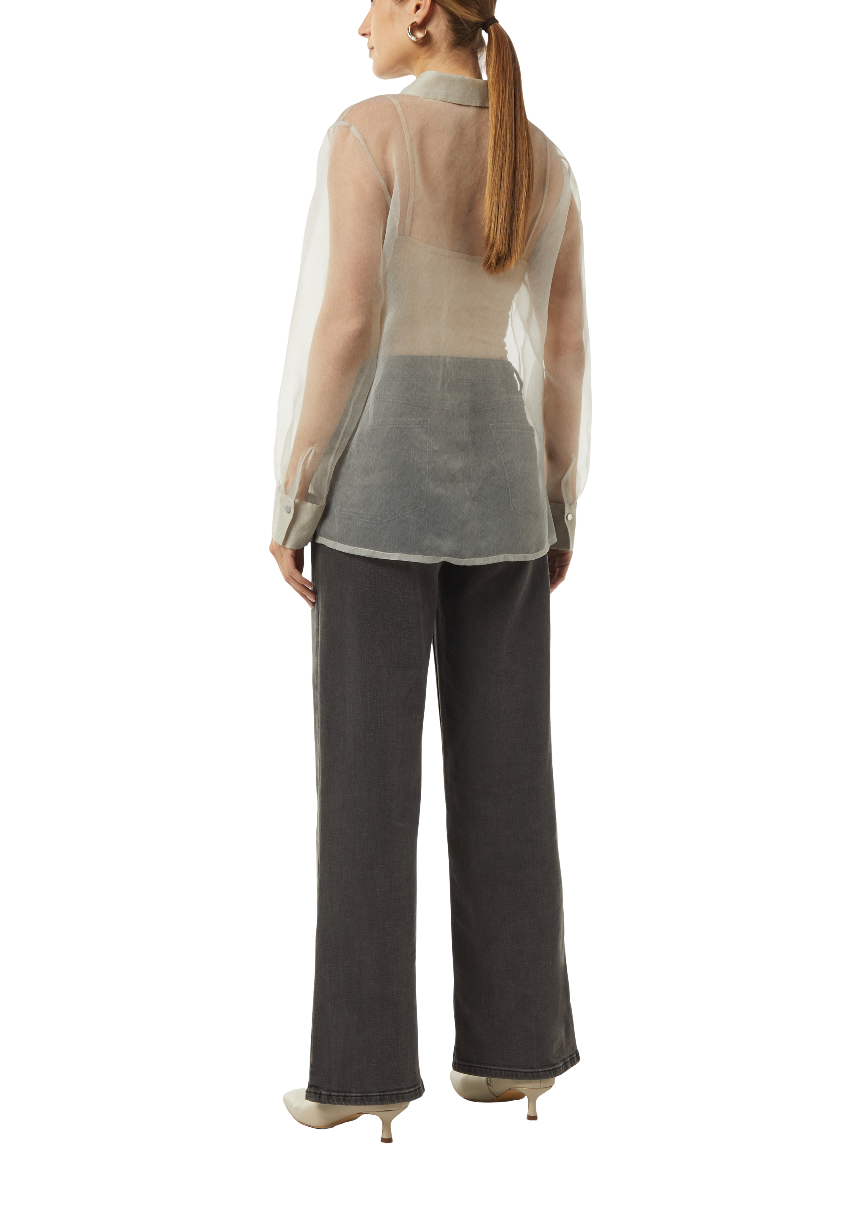 ollun tamago sheer blouse BEIGE きりまる ollun tamago sheer blouse BEIGE きりまる - メルカリ