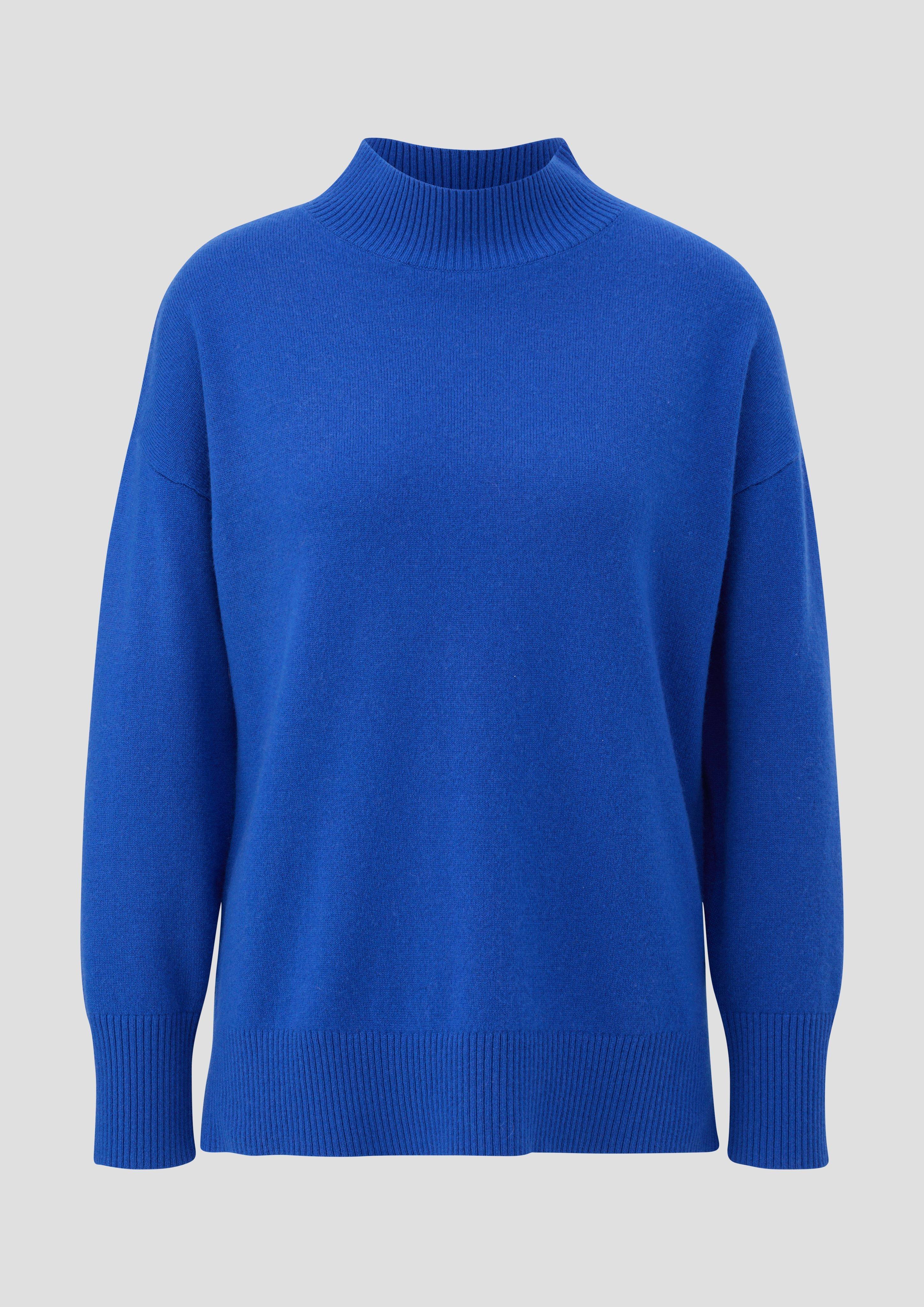 s.Oliver - Strickpullover aus reinem Kaschmir, Damen, blau