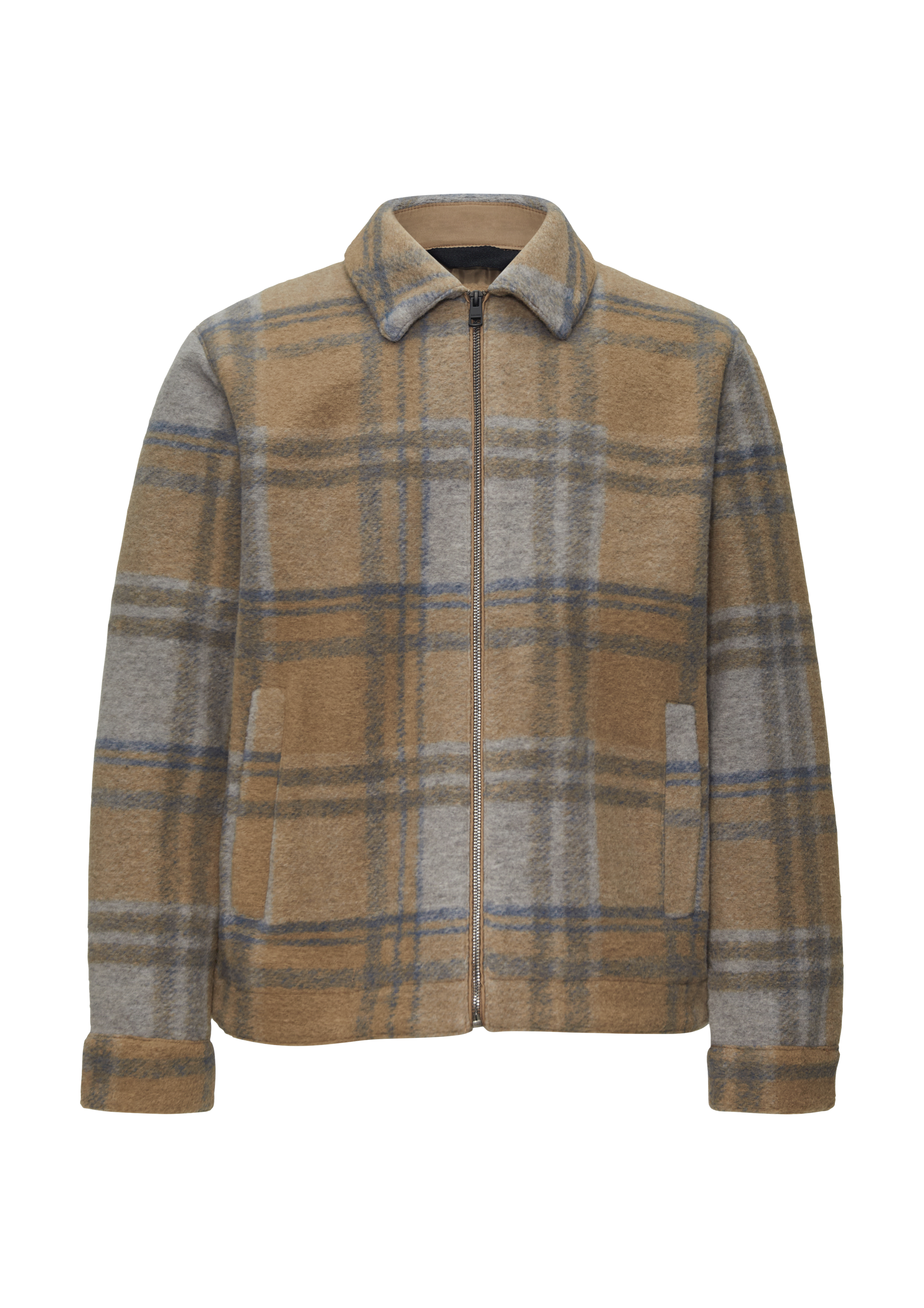 ジャケット・アウター shareef   WOOL CHECK LONG SHIRTS ジャケット・アウター shareef WOOL CHECK LONG SHIRTS
