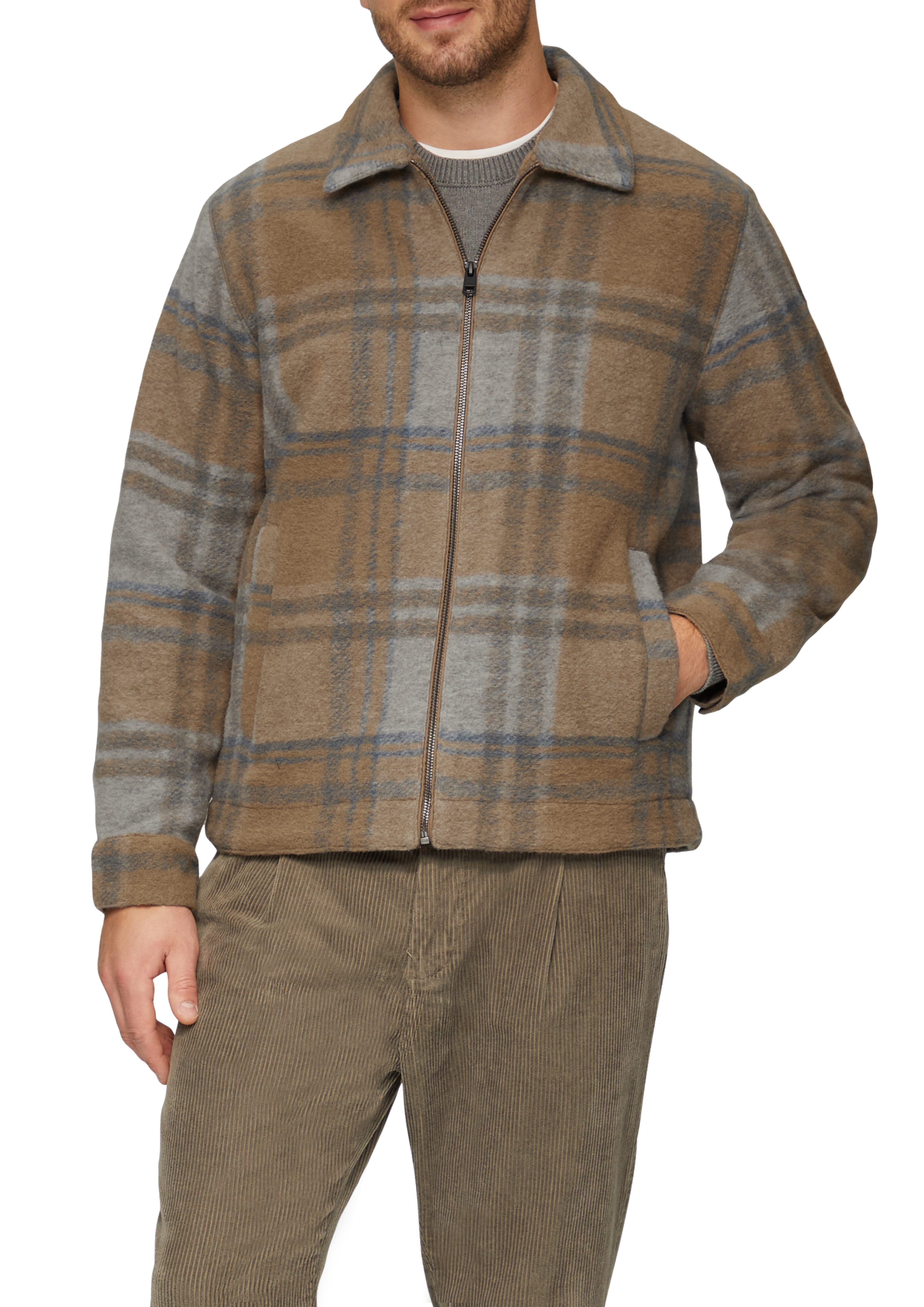 ジャケット・アウター shareef   WOOL CHECK LONG SHIRTS ジャケット・アウター shareef WOOL CHECK LONG SHIRTS Check