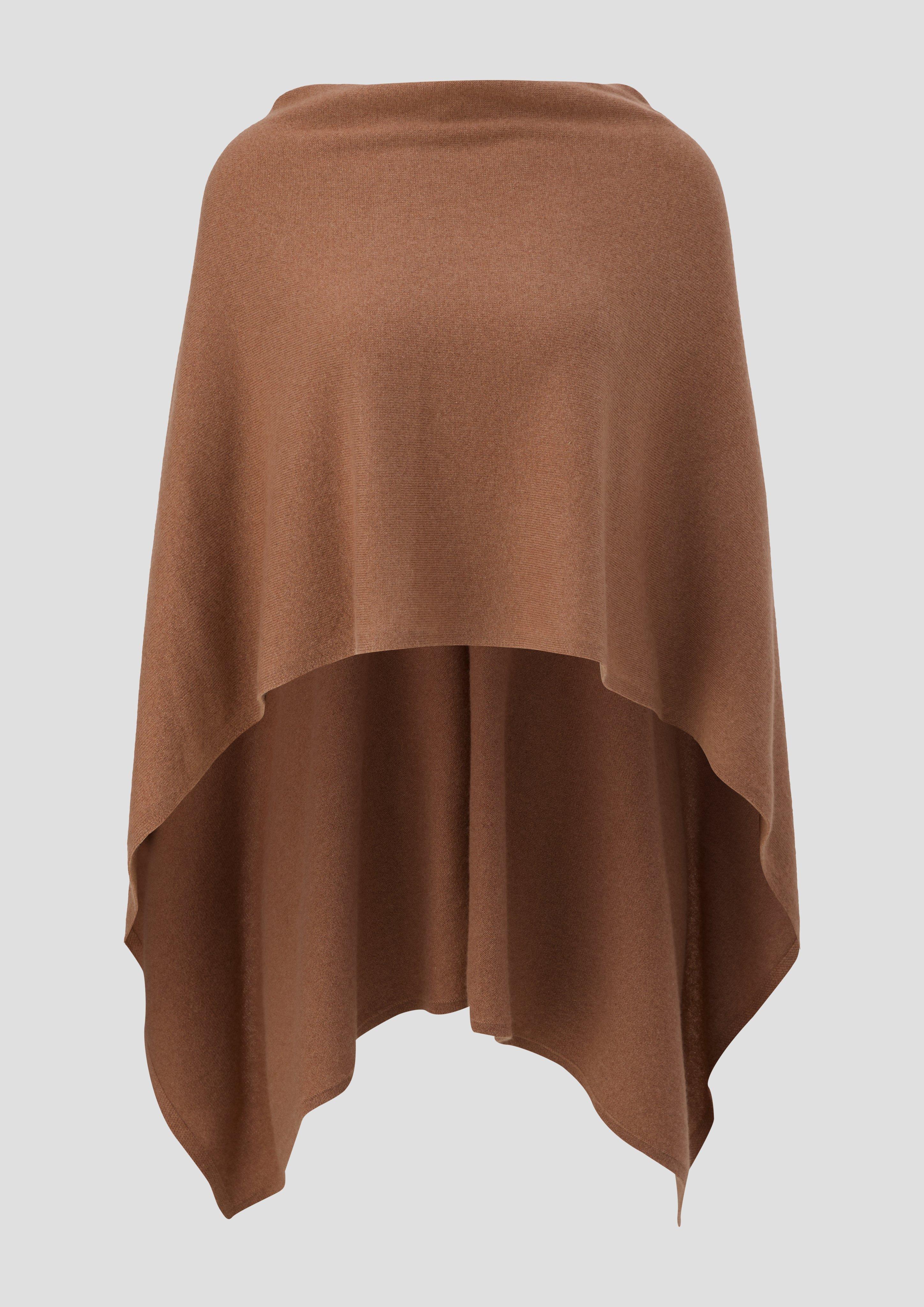 s.Oliver - Poncho aus reinem Kaschmir, Damen, Orange