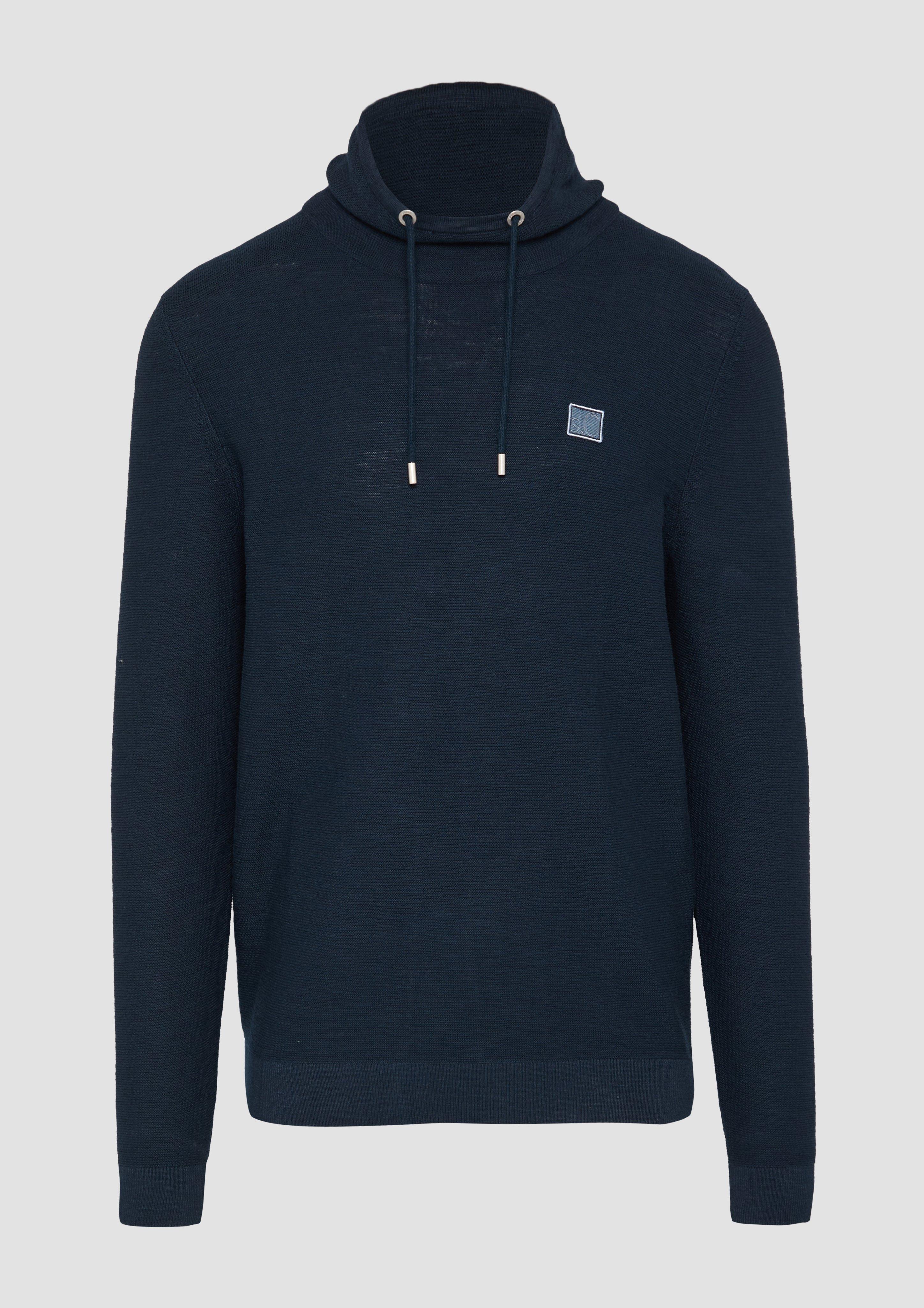 Thumbnail - s.Oliver - Strickpullover mit Schalkragen, Herren, blau