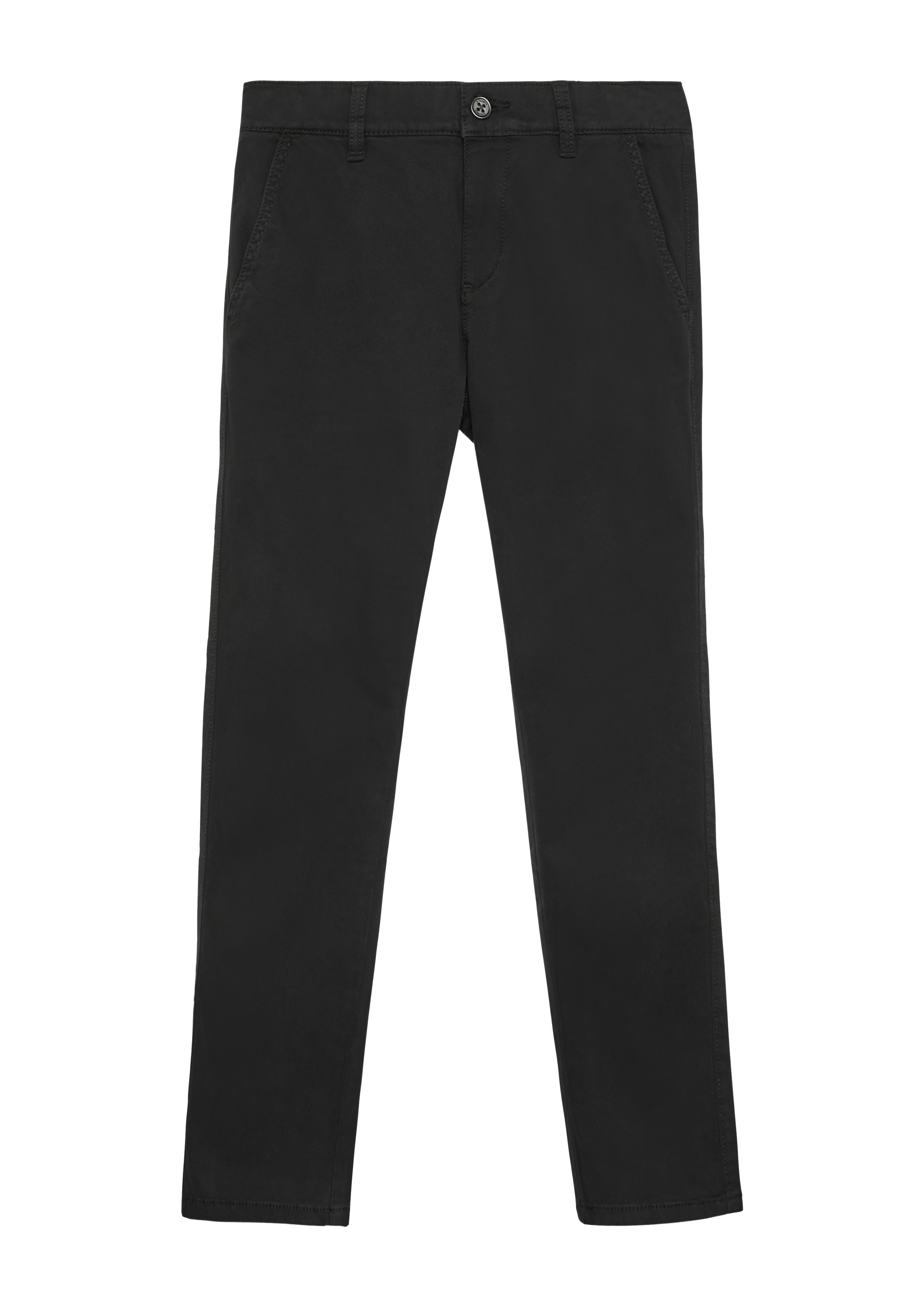 s.Oliver - Chino-Hose Seattle / Regular Fit / Mid Rise / Slim Leg / verstellbarer Bund, Jungen, schwarz