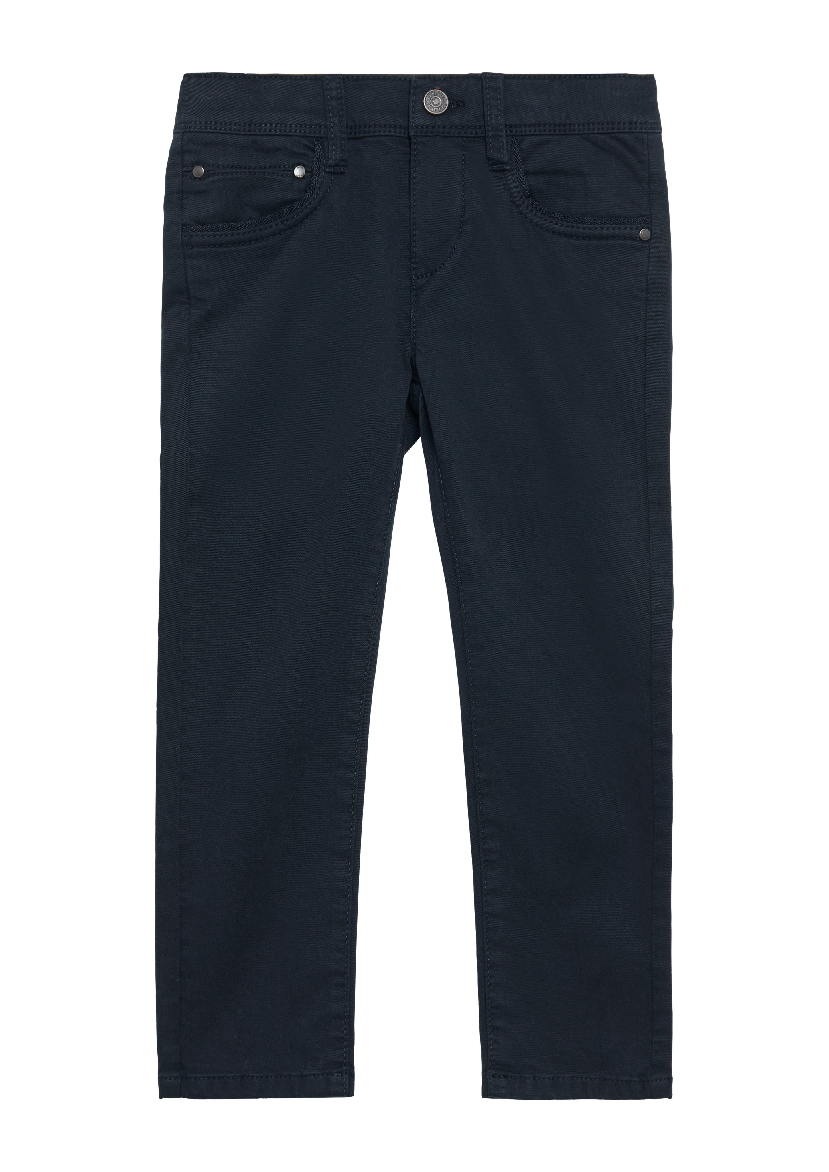 s.Oliver - Twillhose Brad / Slim Fit / Mid Rise / Slim Leg, Kinder, blau