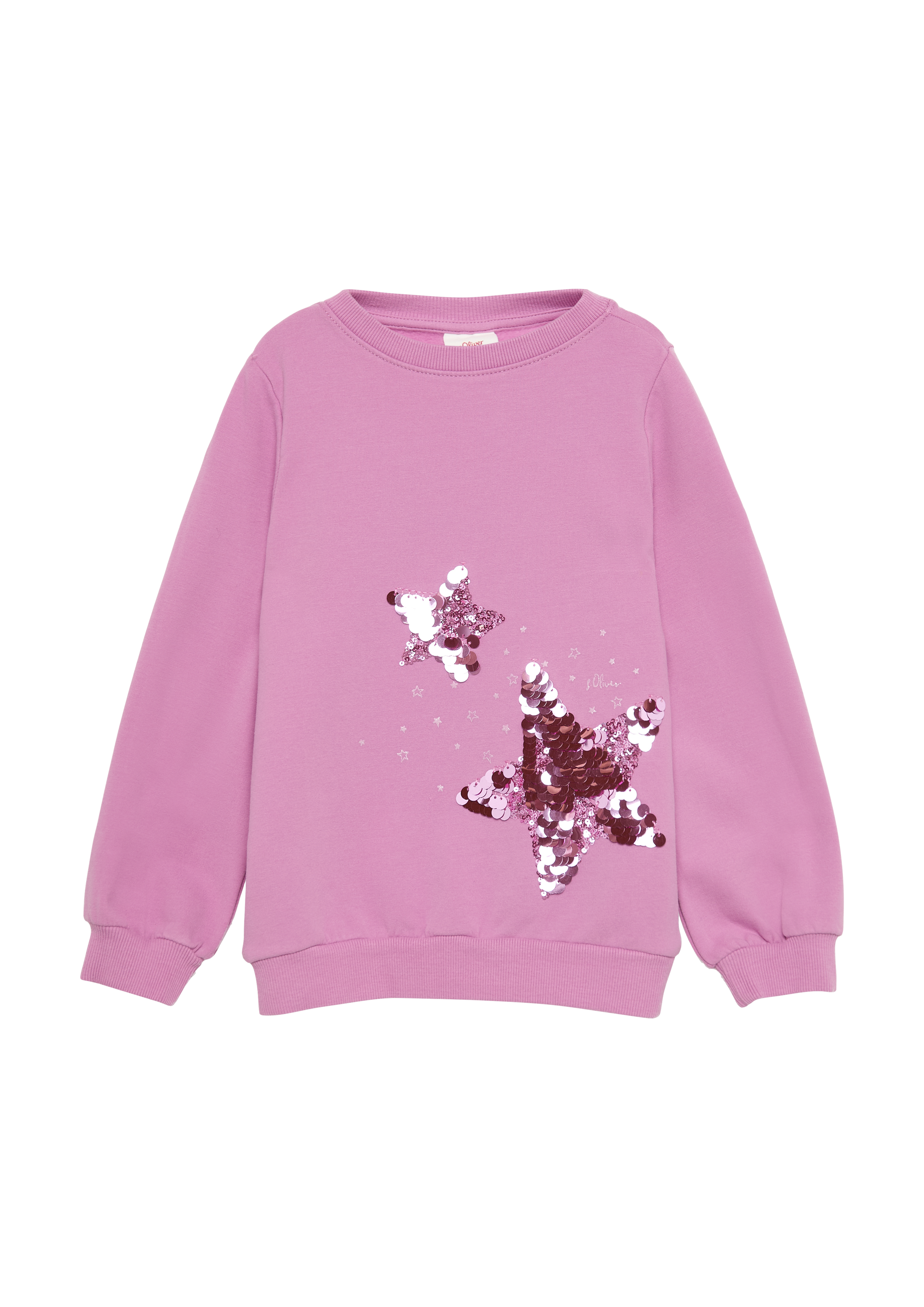 s.Oliver - Wärmende Sweatshirt mit Pailletten, Kinder, Rosa