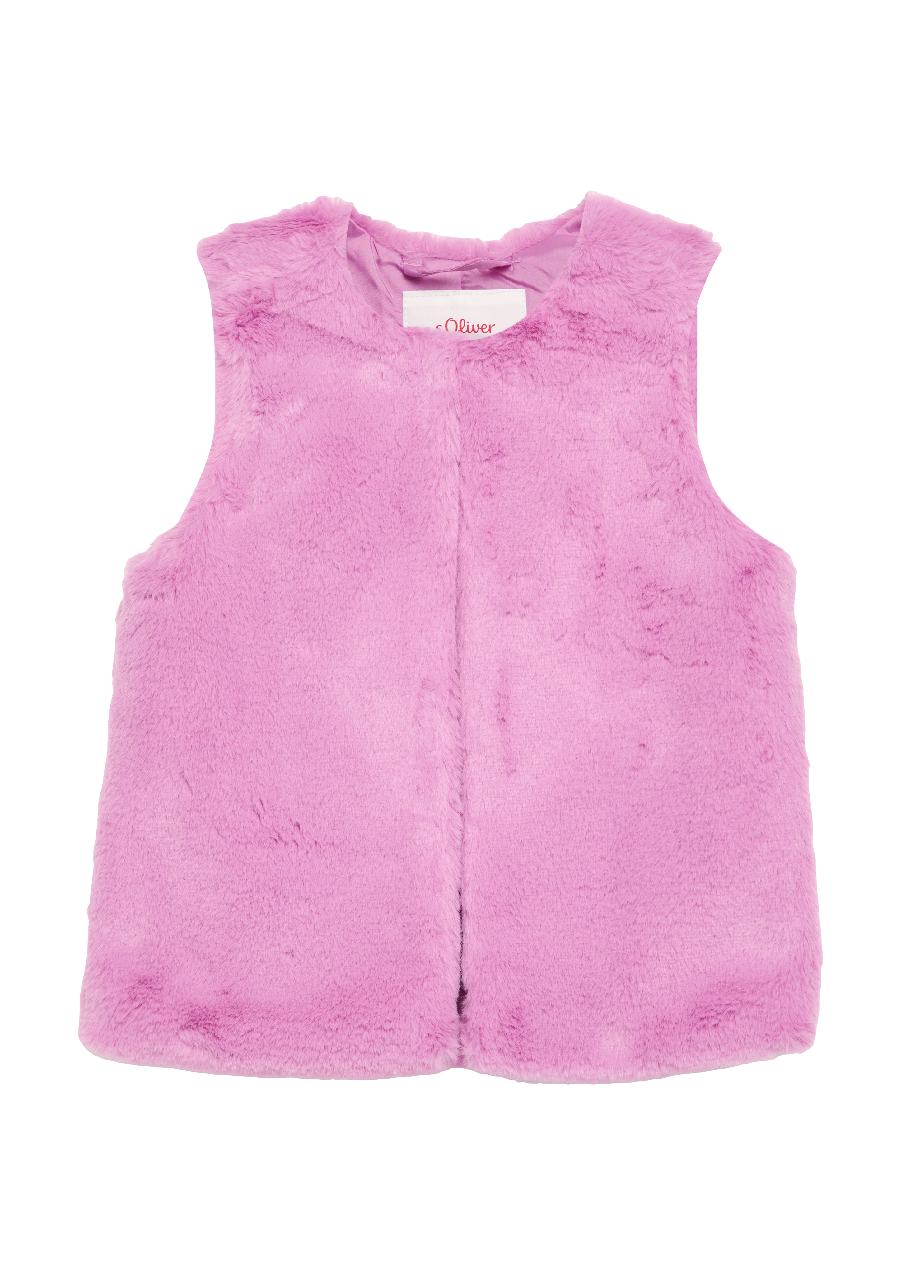 Thumbnail - s.Oliver - Weste aus Webpelz, Kinder, Rosa