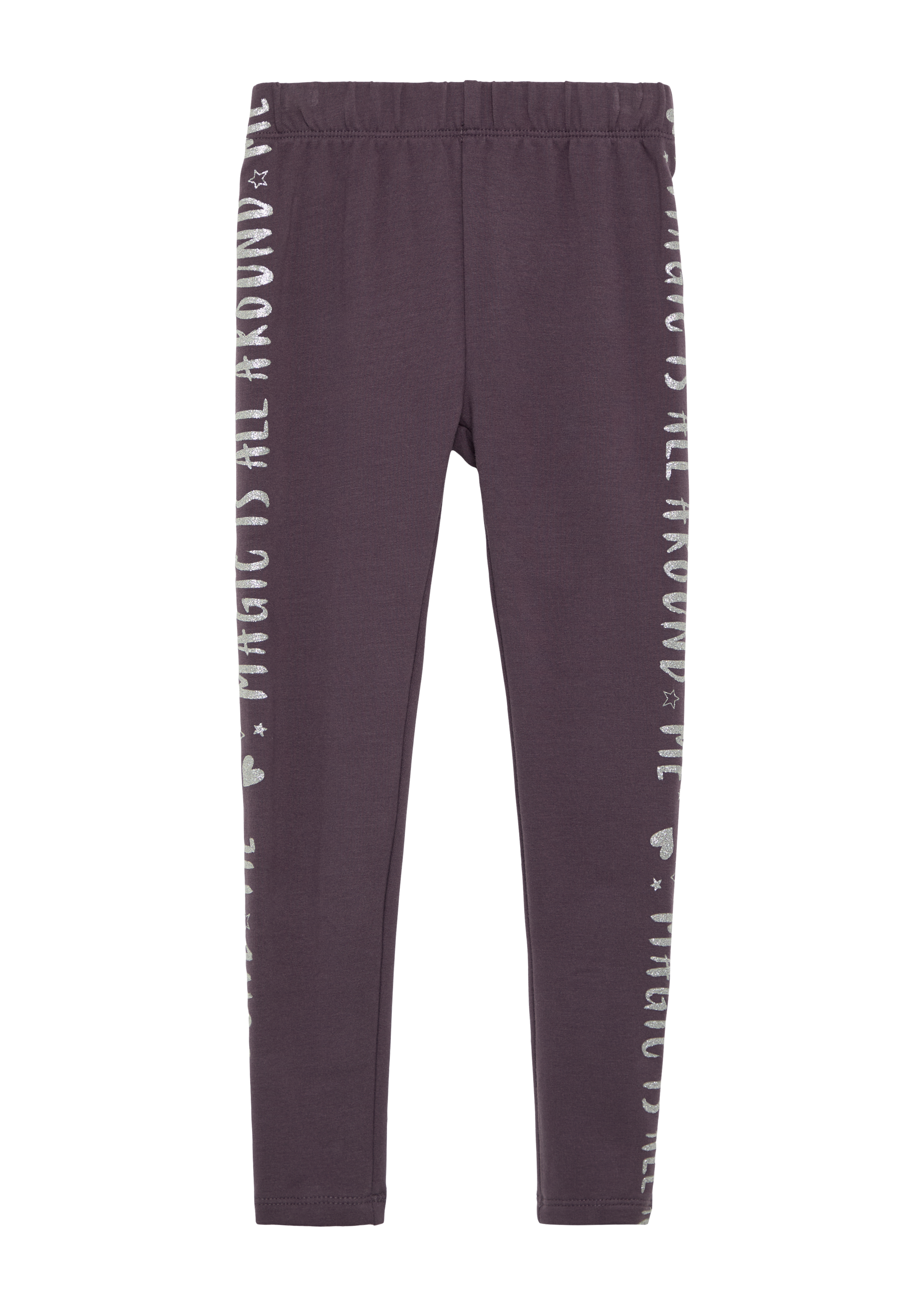 s.Oliver - Wärmende Leggins mit Glitzer-Print, Kinder, lila