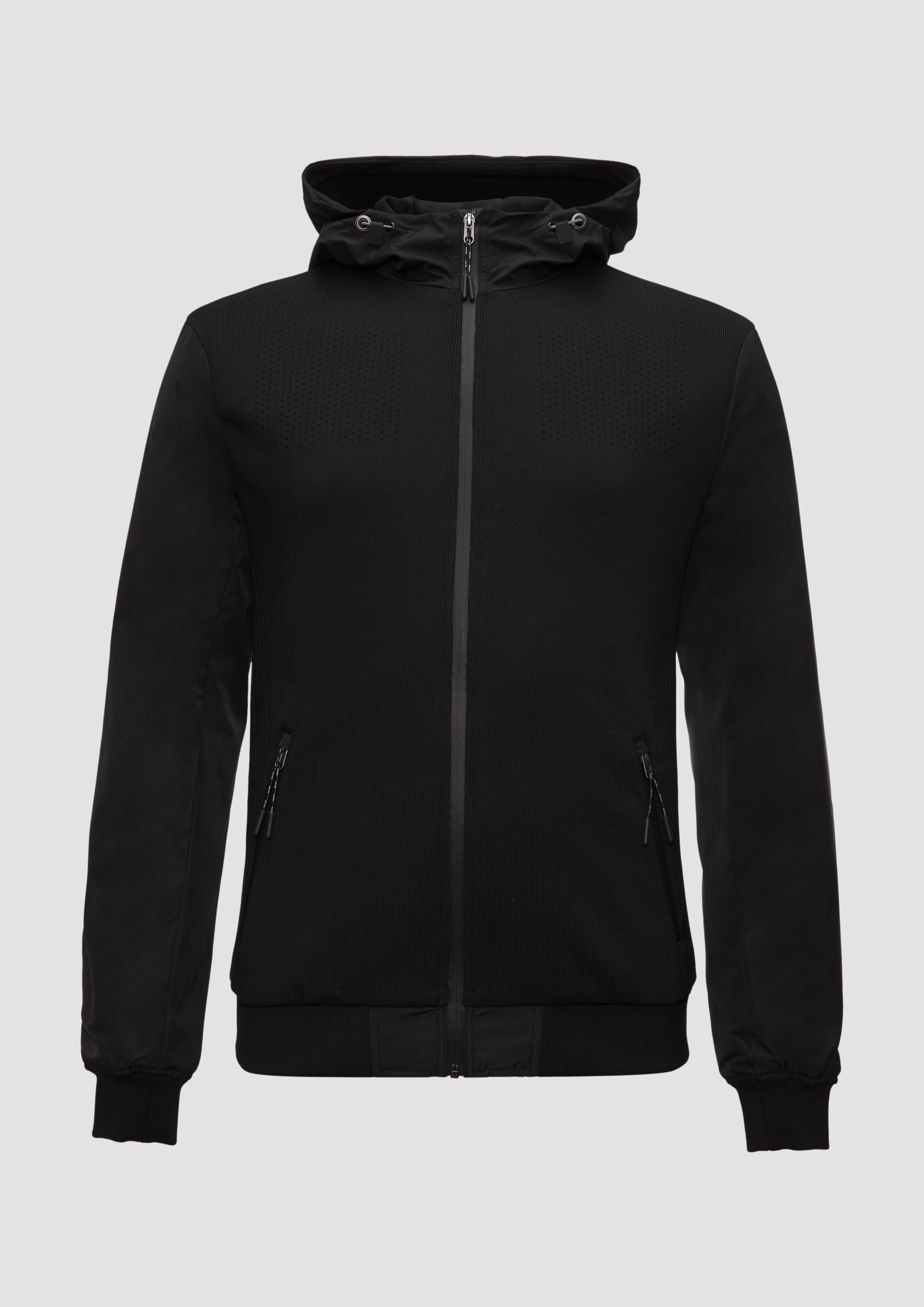 s.Oliver Hybrid-Jacke mit Strickelementen