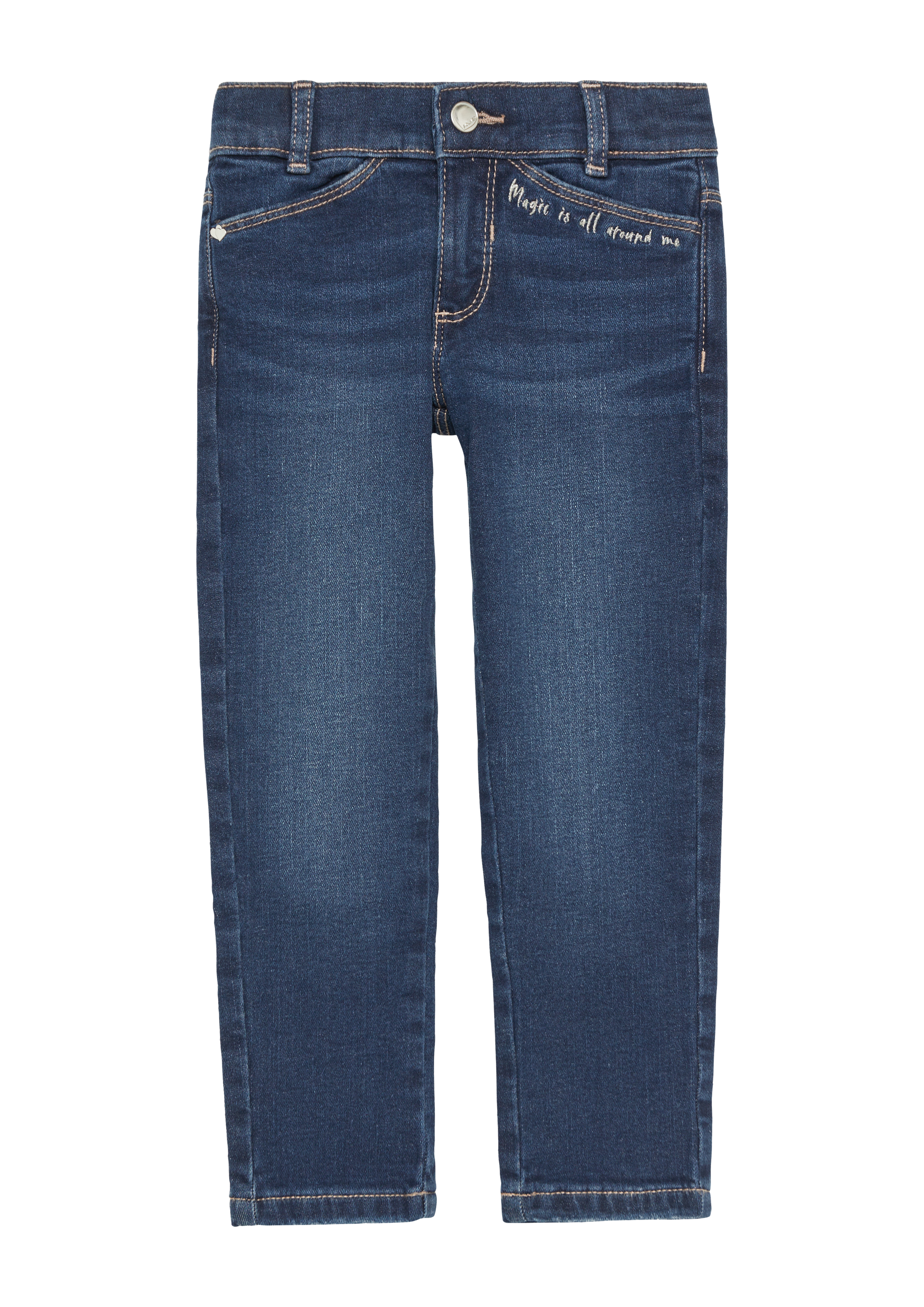 s.Oliver - Jeans Kathy / Regular Fit / Mid Rise / Slim Leg / Soft & warm inside, Kinder, blau