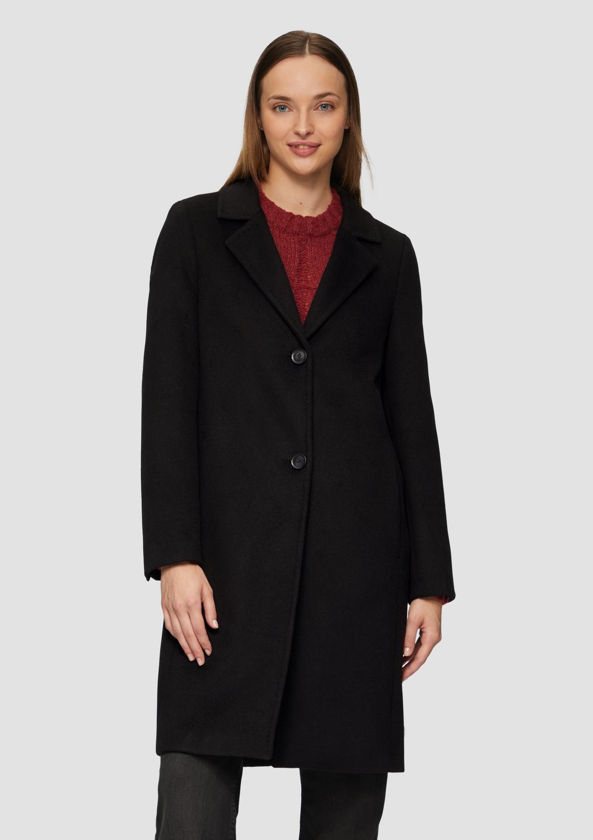 SOFT WOOL BAL COLLAR COAT ブラック Sサイズ SOFT WOOL BAL COLLAR COAT ブラック Sサイズ