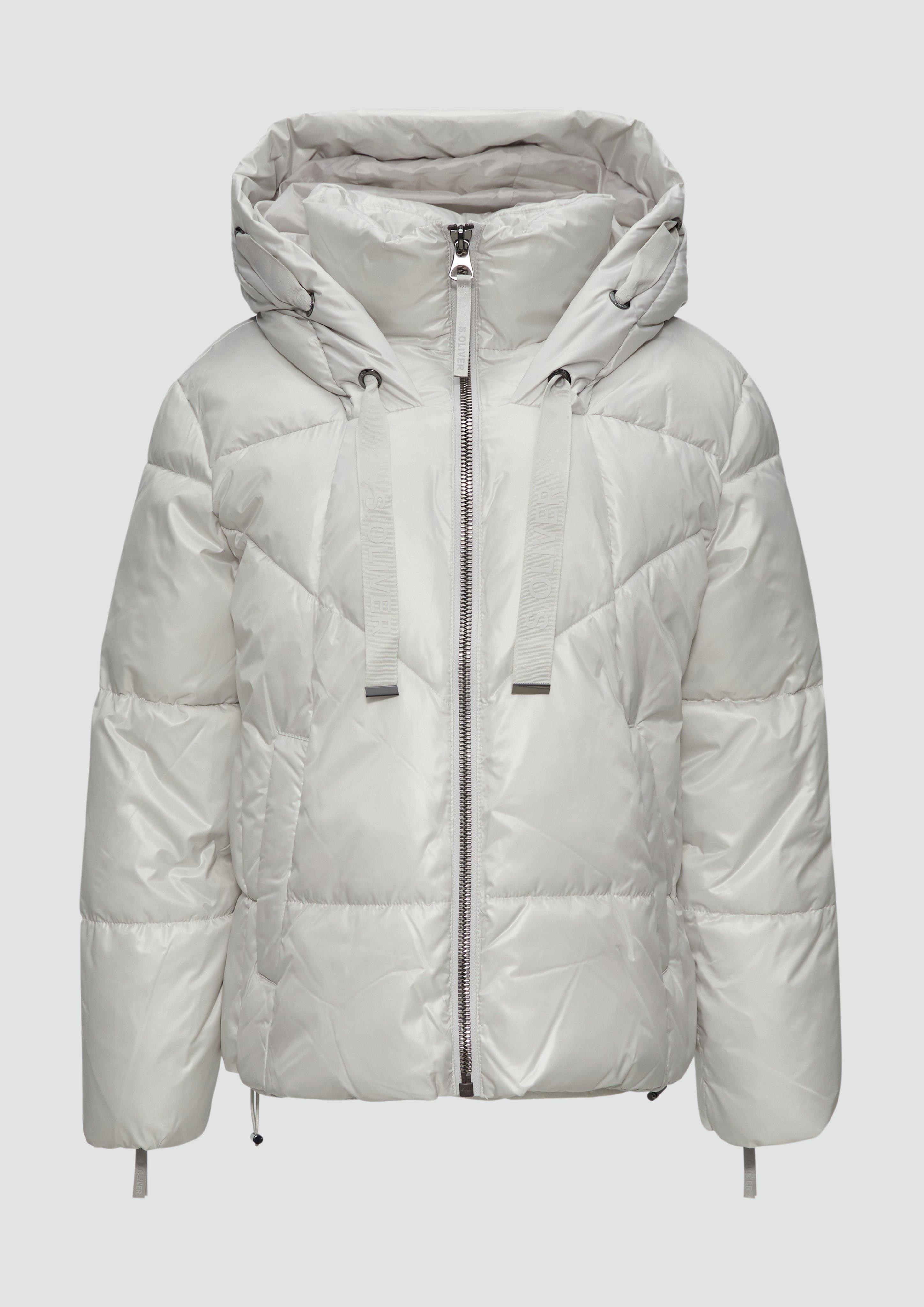 s.Oliver - Lässige Pufferjacke mit Steppdetails, Damen, creme