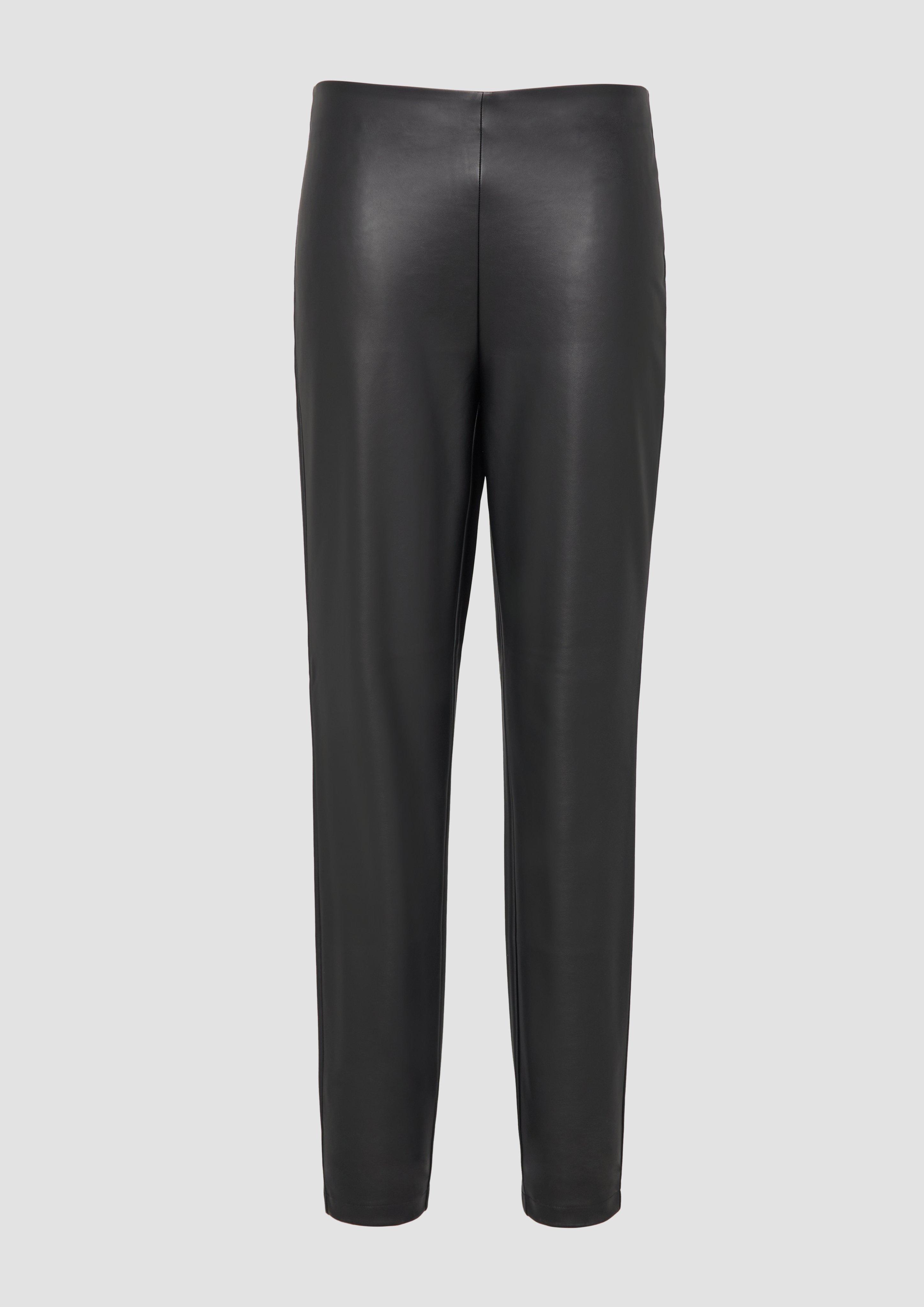 s.Oliver - Leggings aus Kunstleder, Damen, schwarz