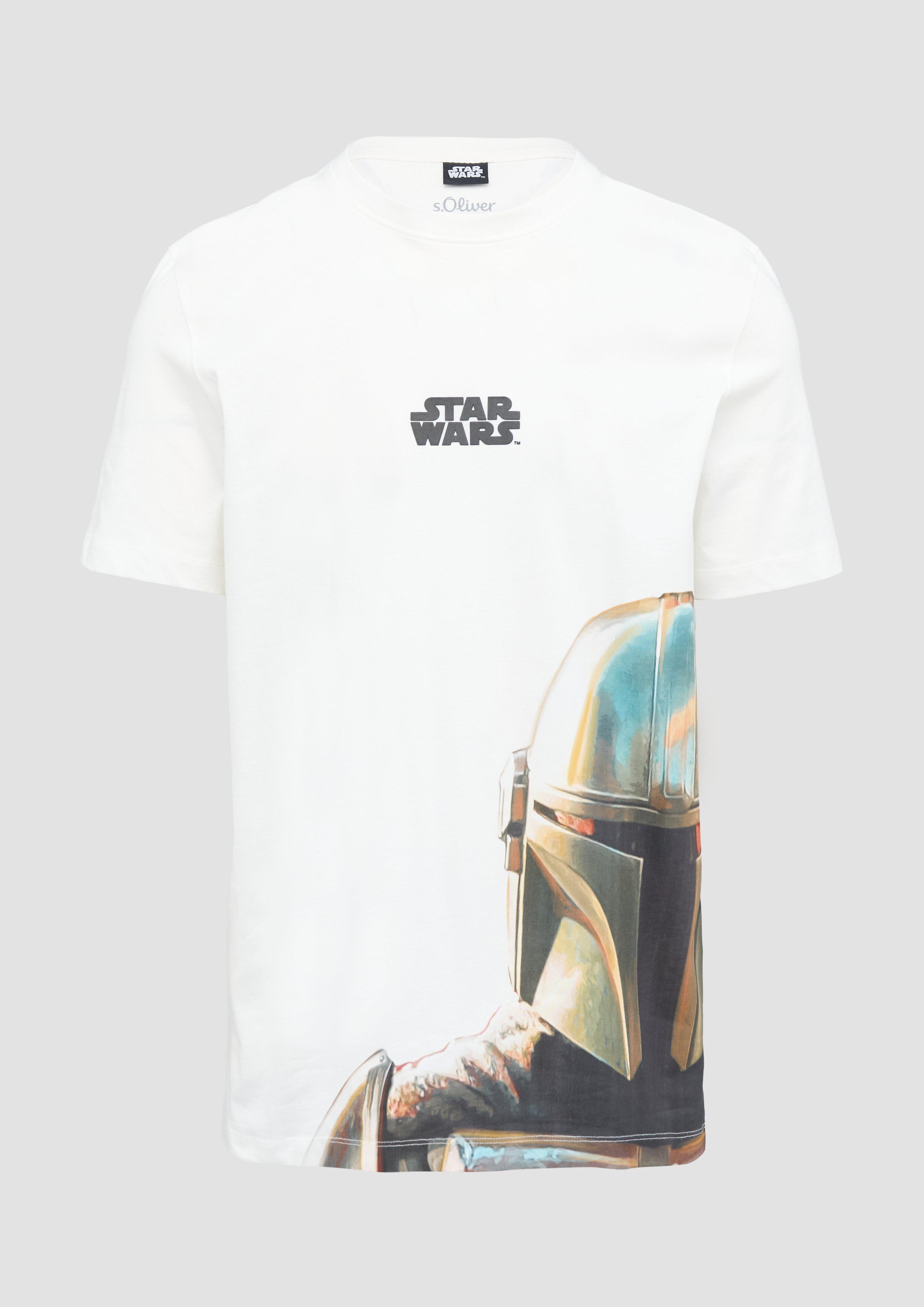 s.Oliver - T-Shirt mit Star Wars™ Print, Herren, weiß