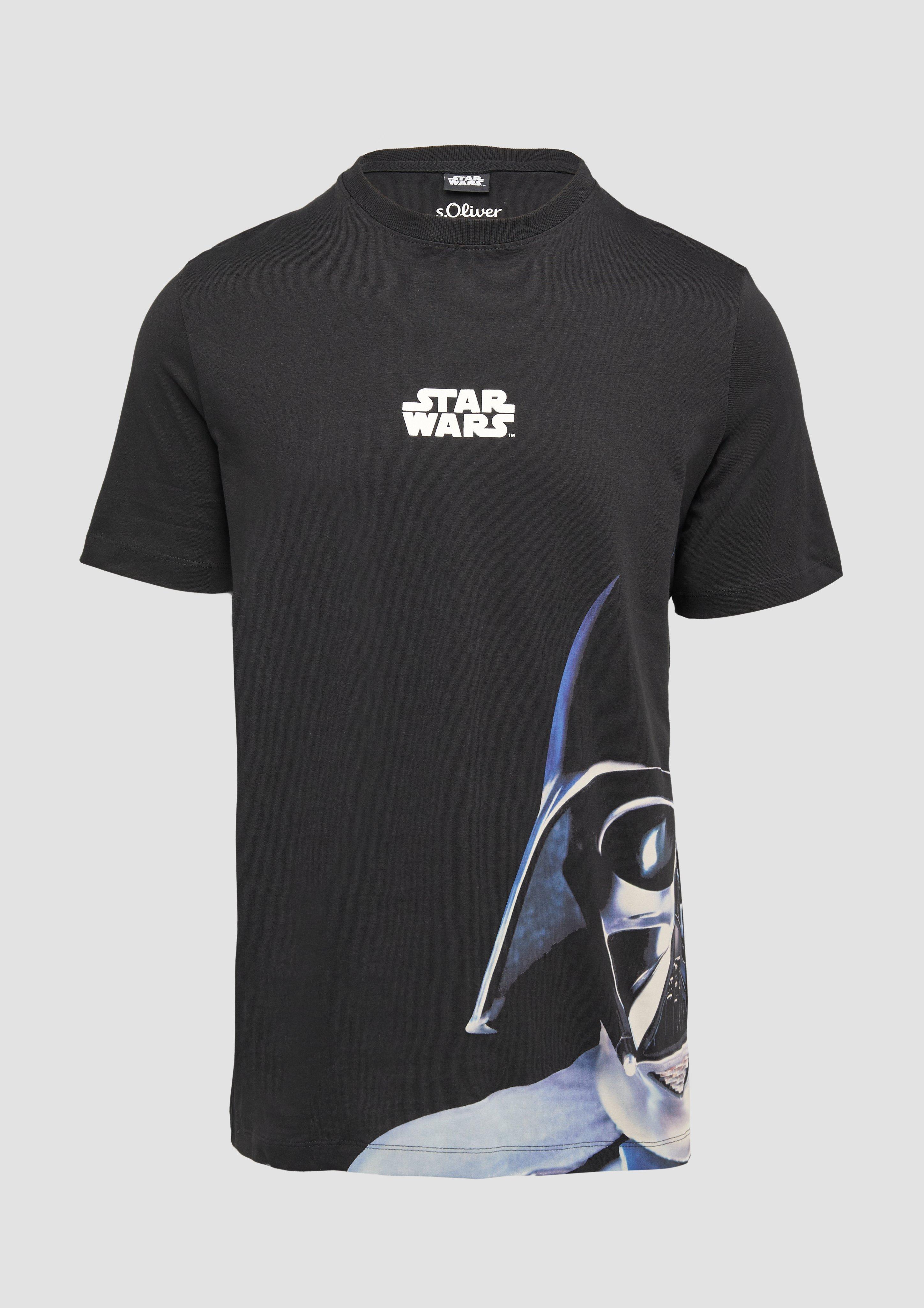 s.Oliver - T-Shirt mit Star Wars™ Print, Herren, schwarz