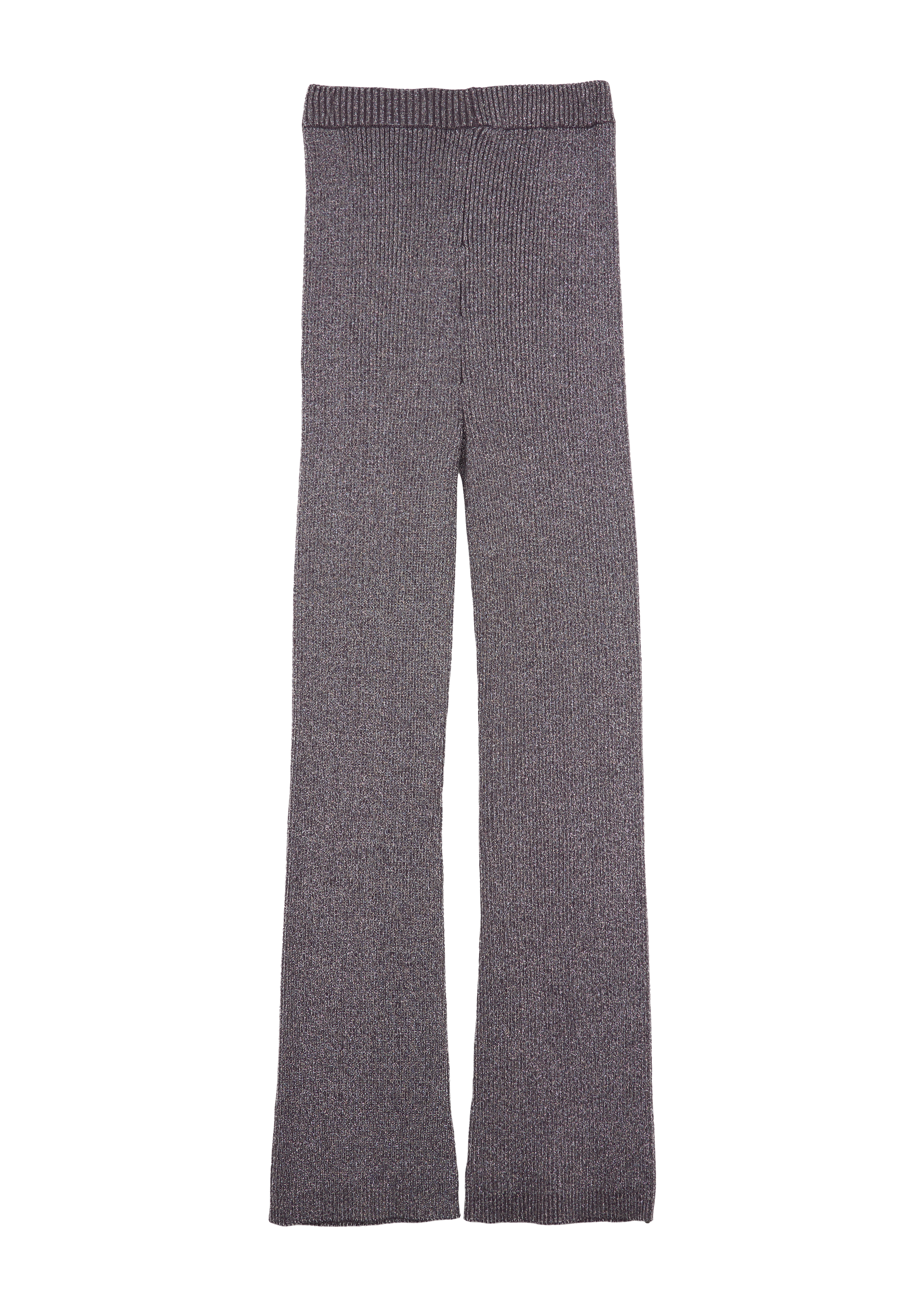 s.Oliver - Strickhose mit Flared Leg und Metallic-Effekt, Mädchen, lila