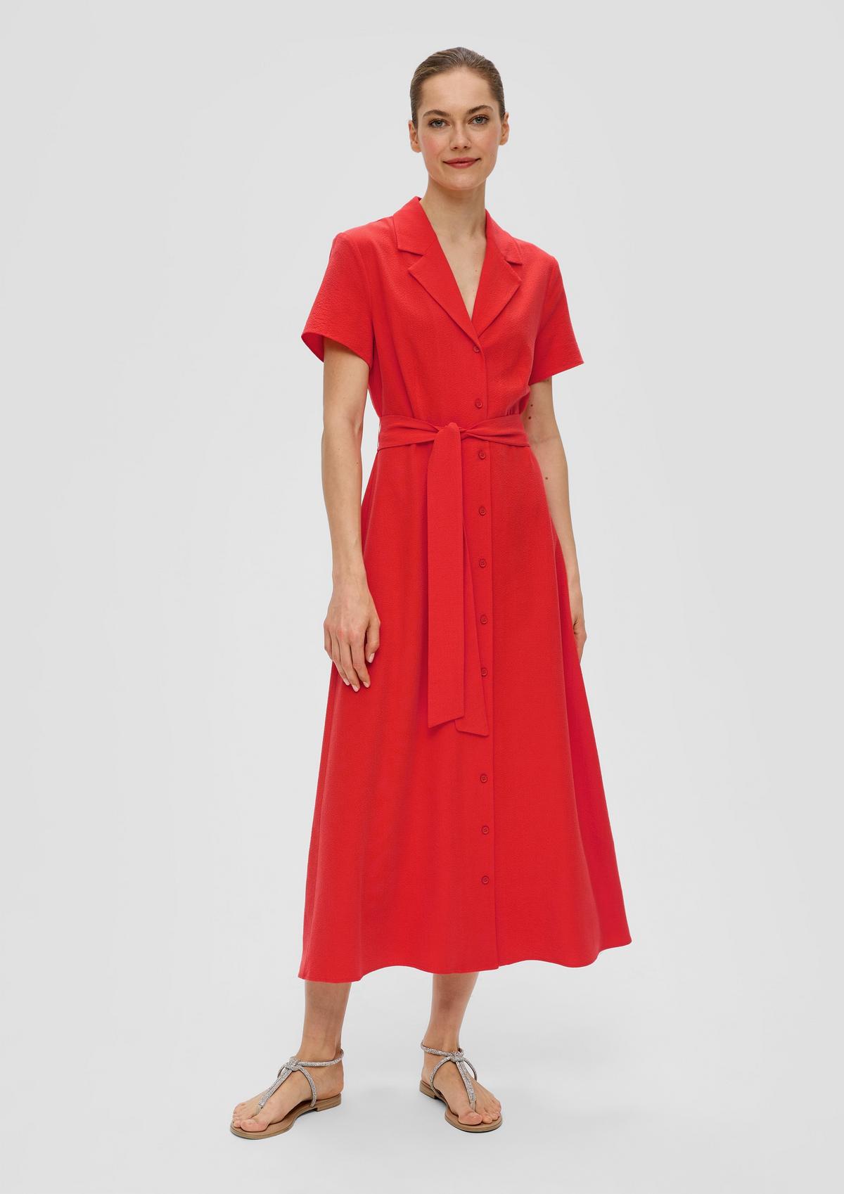 s.Oliver Short sleeve dress with ties