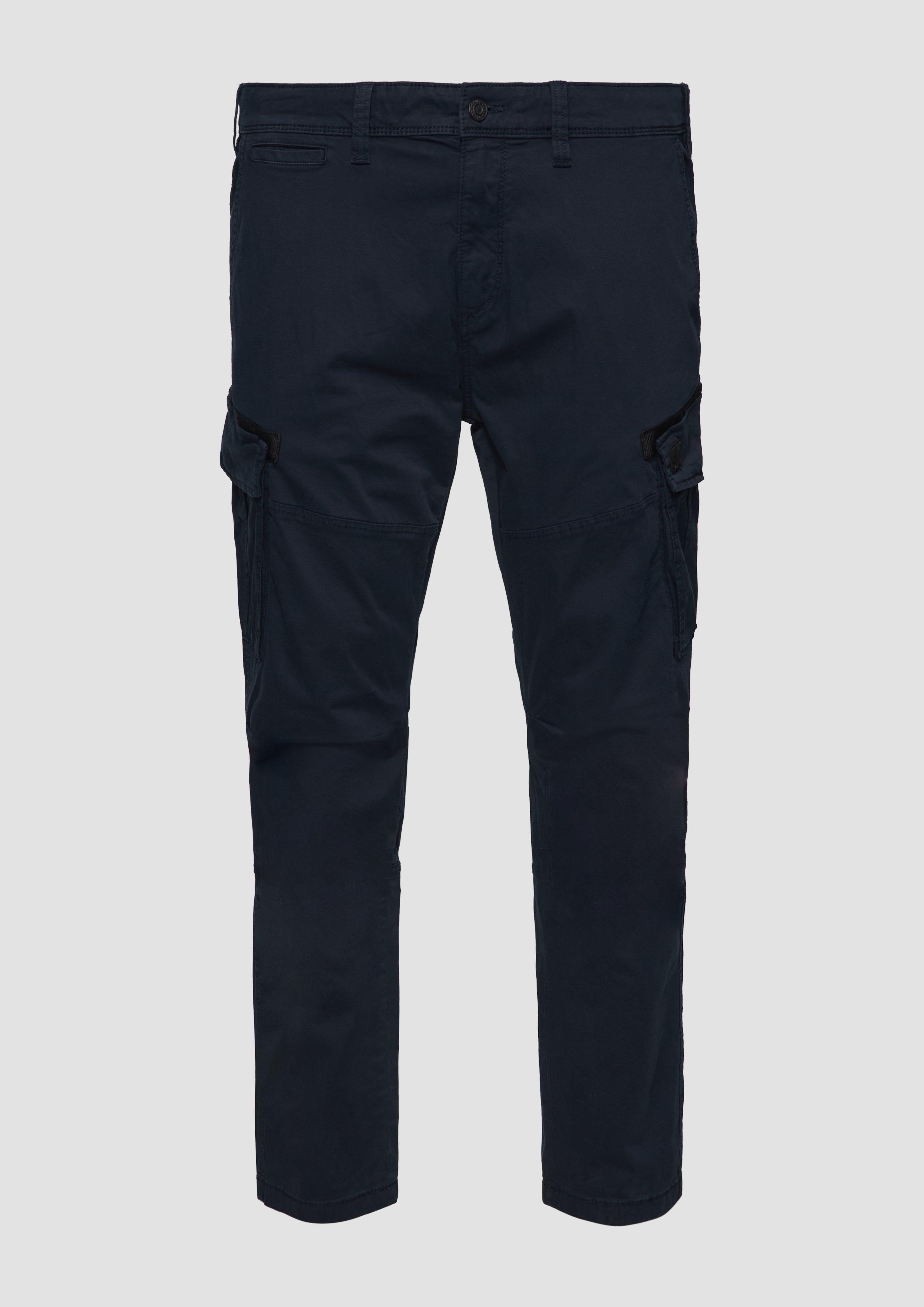 s.Oliver - Regular: Cargohose mit Straight Leg, Herren, blau