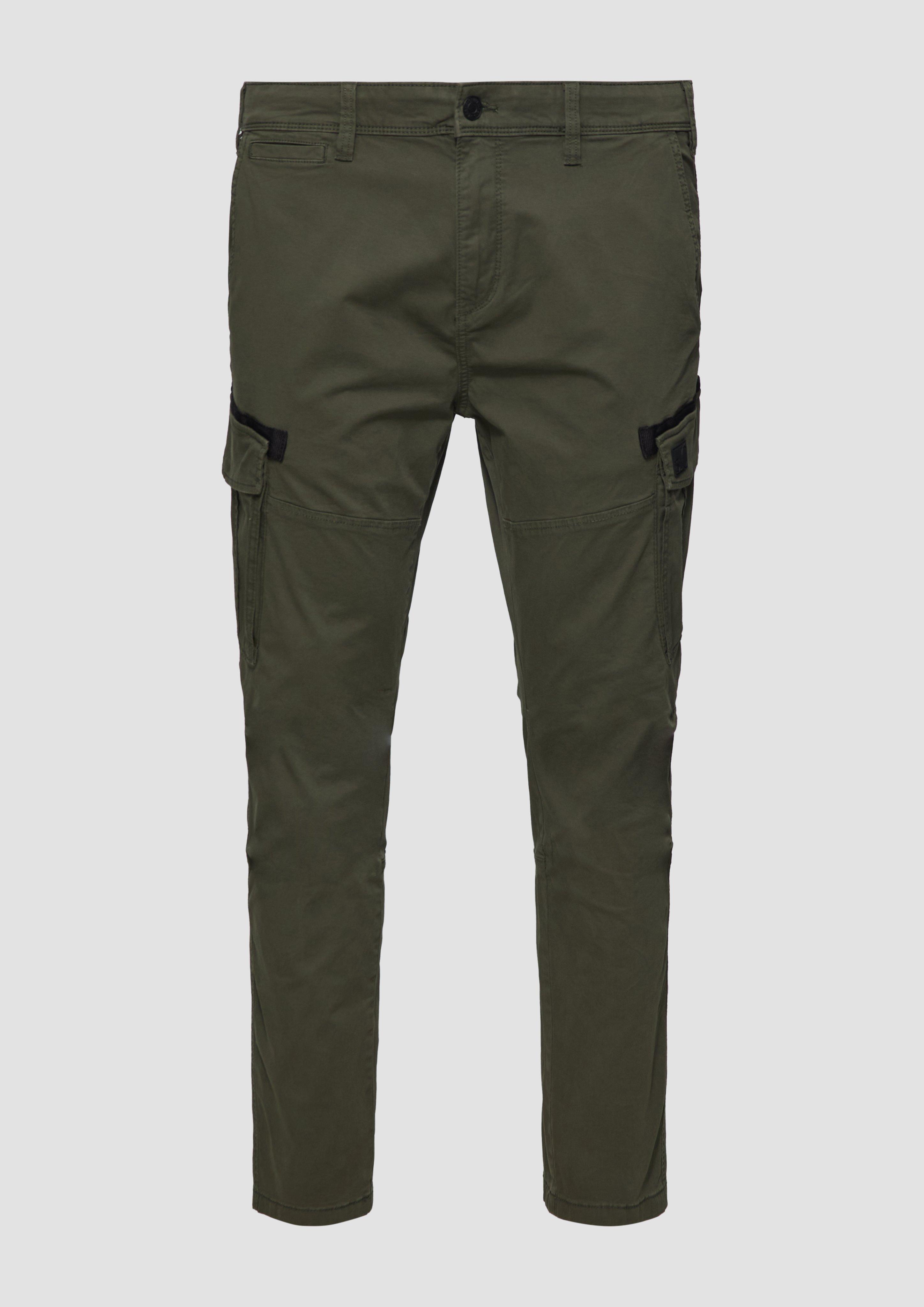 s.Oliver - Regular: Cargohose mit Straight Leg, Herren, Grün