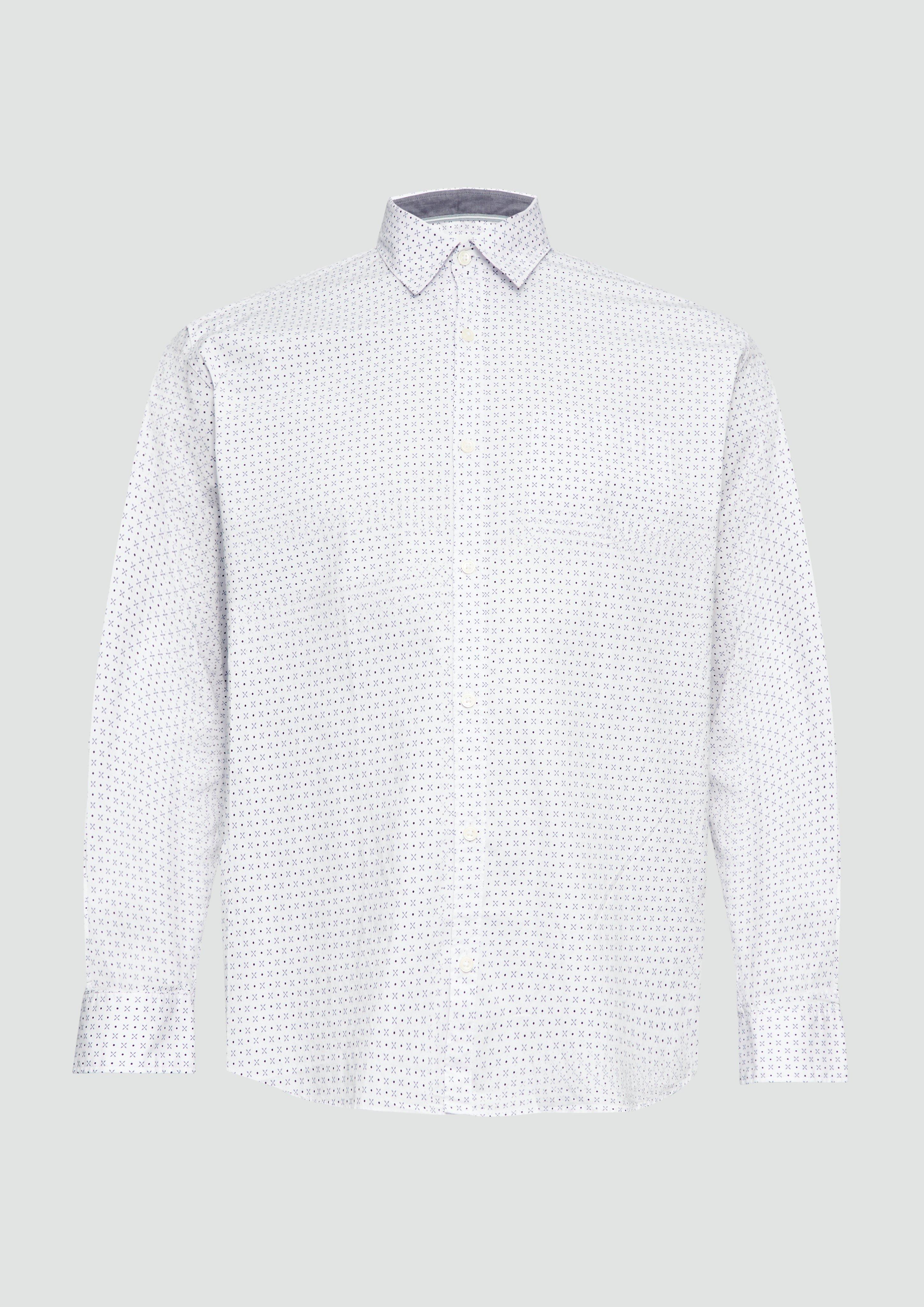 s.Oliver - Hemd im Slim Fit, Herren, weiß
