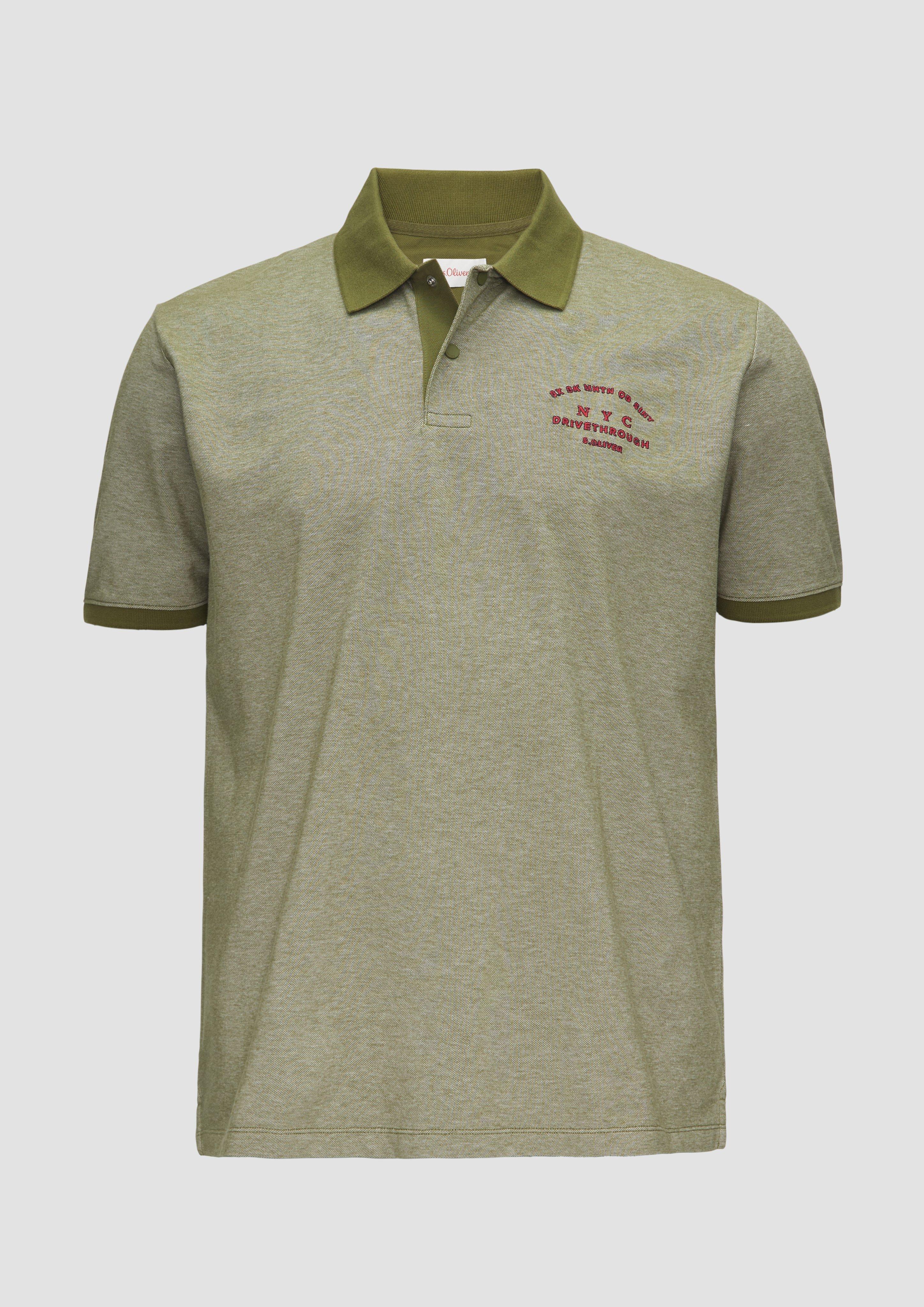 s.Oliver Poloshirt aus Baumwollpiqué mit Kontrast-Details