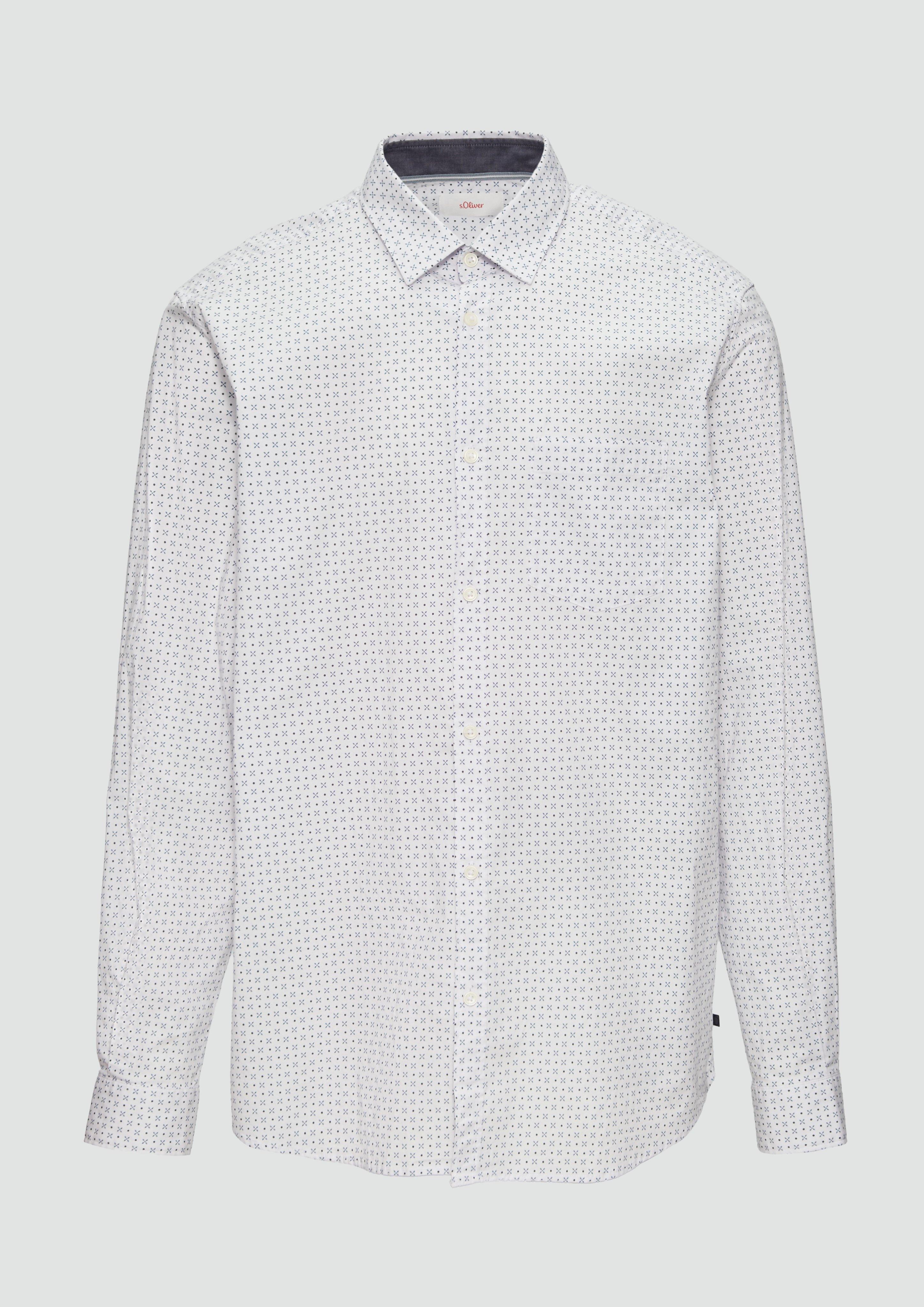 s.Oliver Baumwollhemd mit Kentkragen