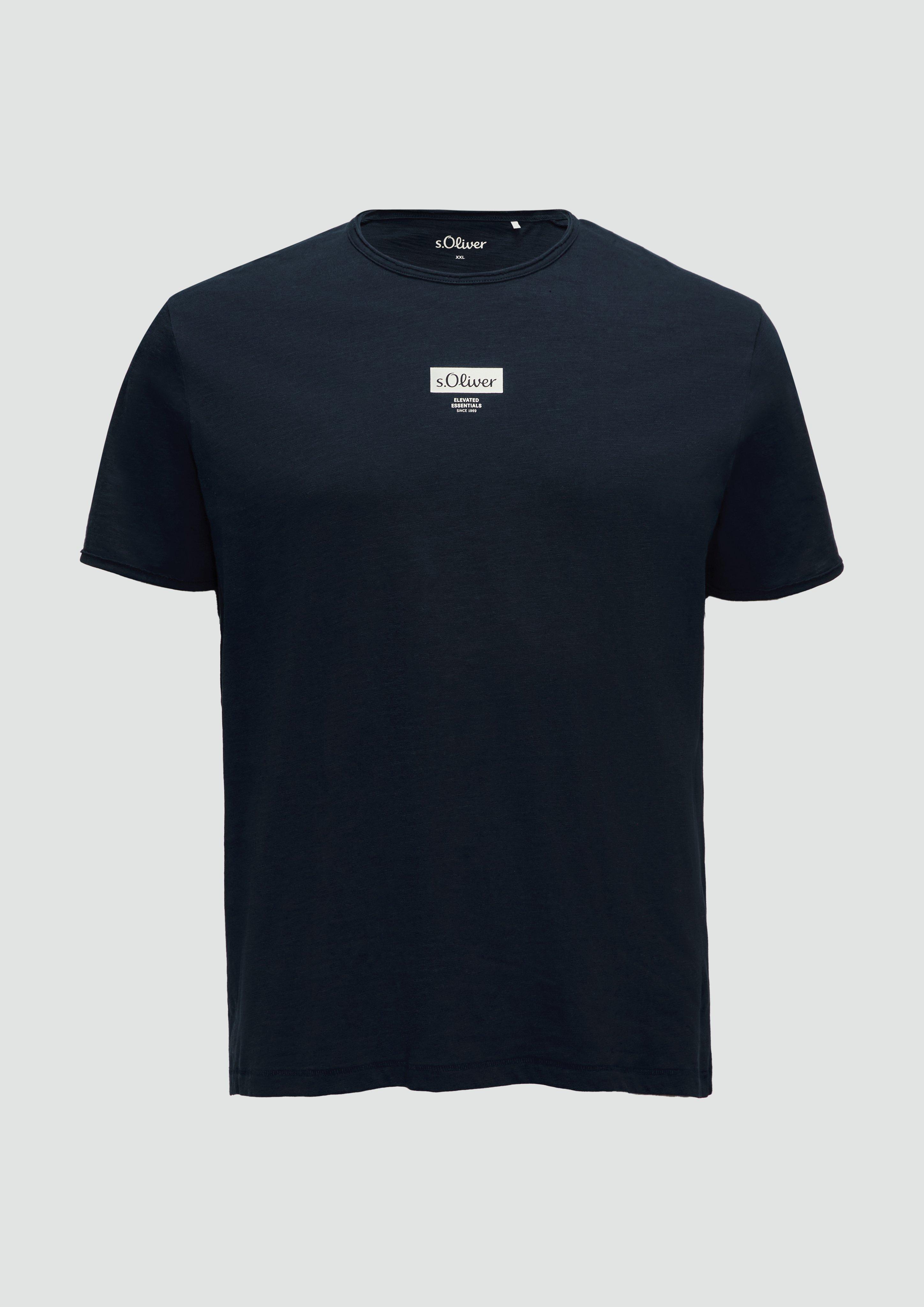 s.Oliver T-Shirt mit Flammgarnstruktur