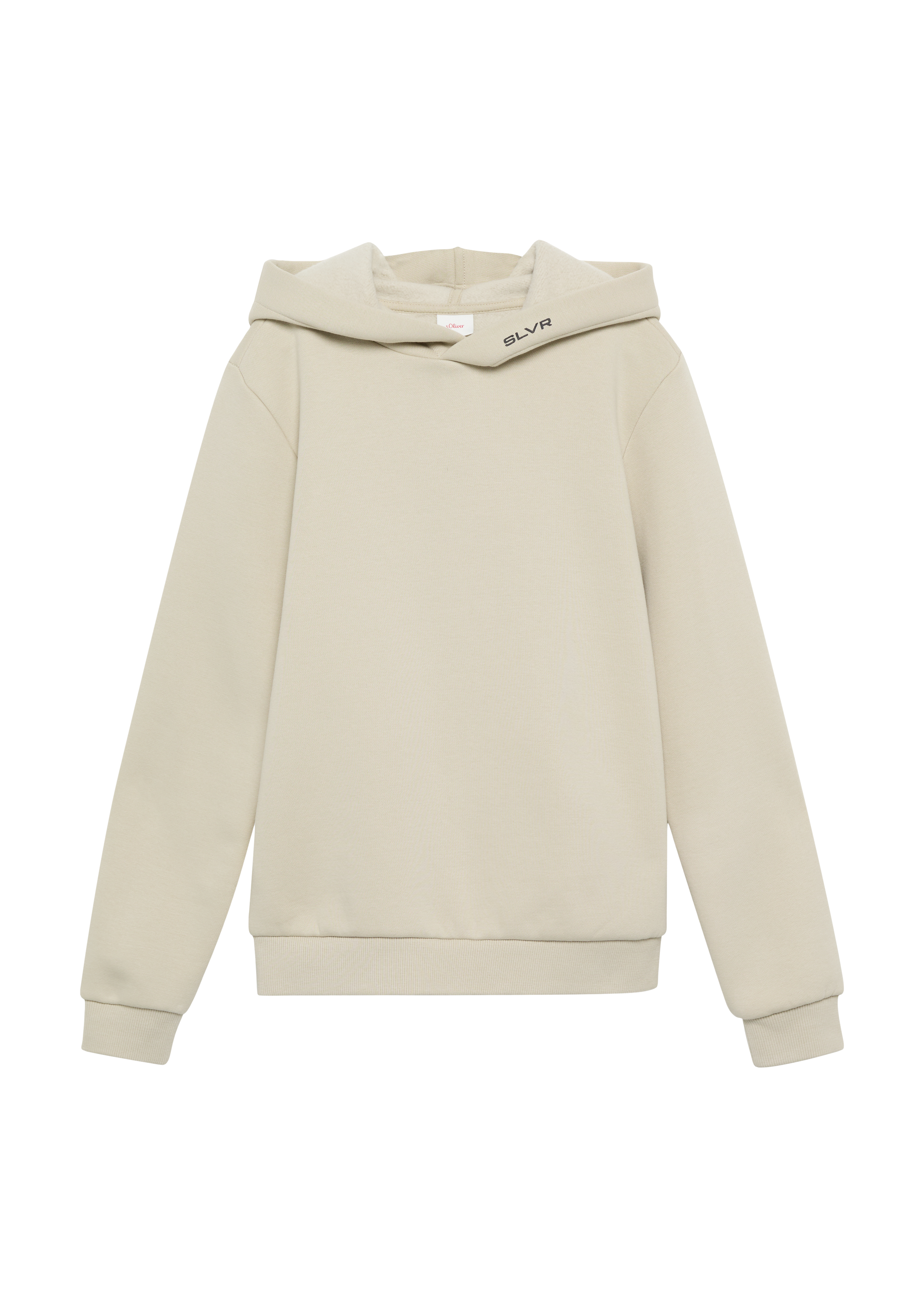 s.Oliver - Wärmender Hoodie aus schwerer Sweat-Ware mit Rückenprint, Jungen, Beige