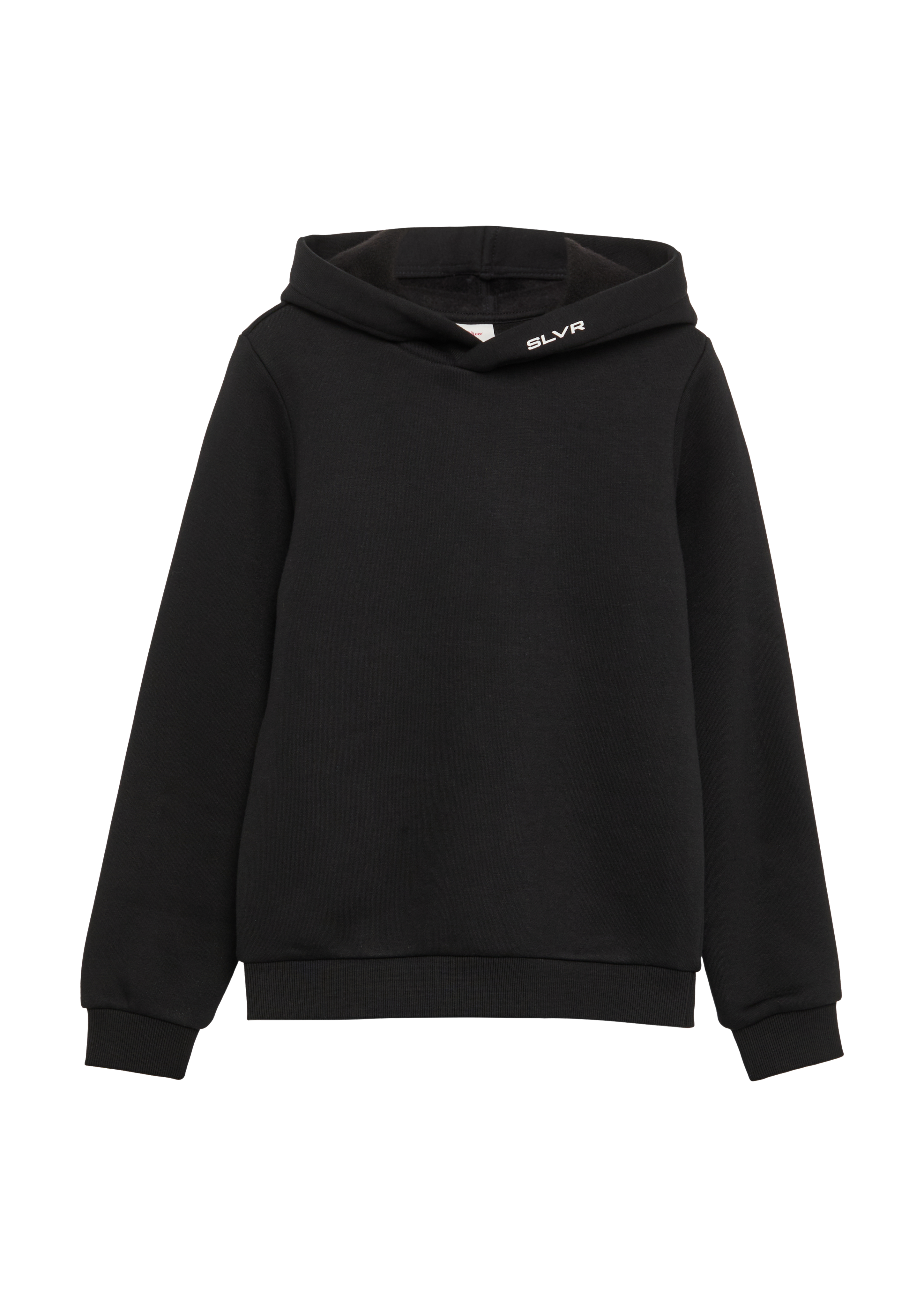 s.Oliver - Wärmender Hoodie aus schwerer Sweat-Ware mit Rückenprint, Jungen, schwarz