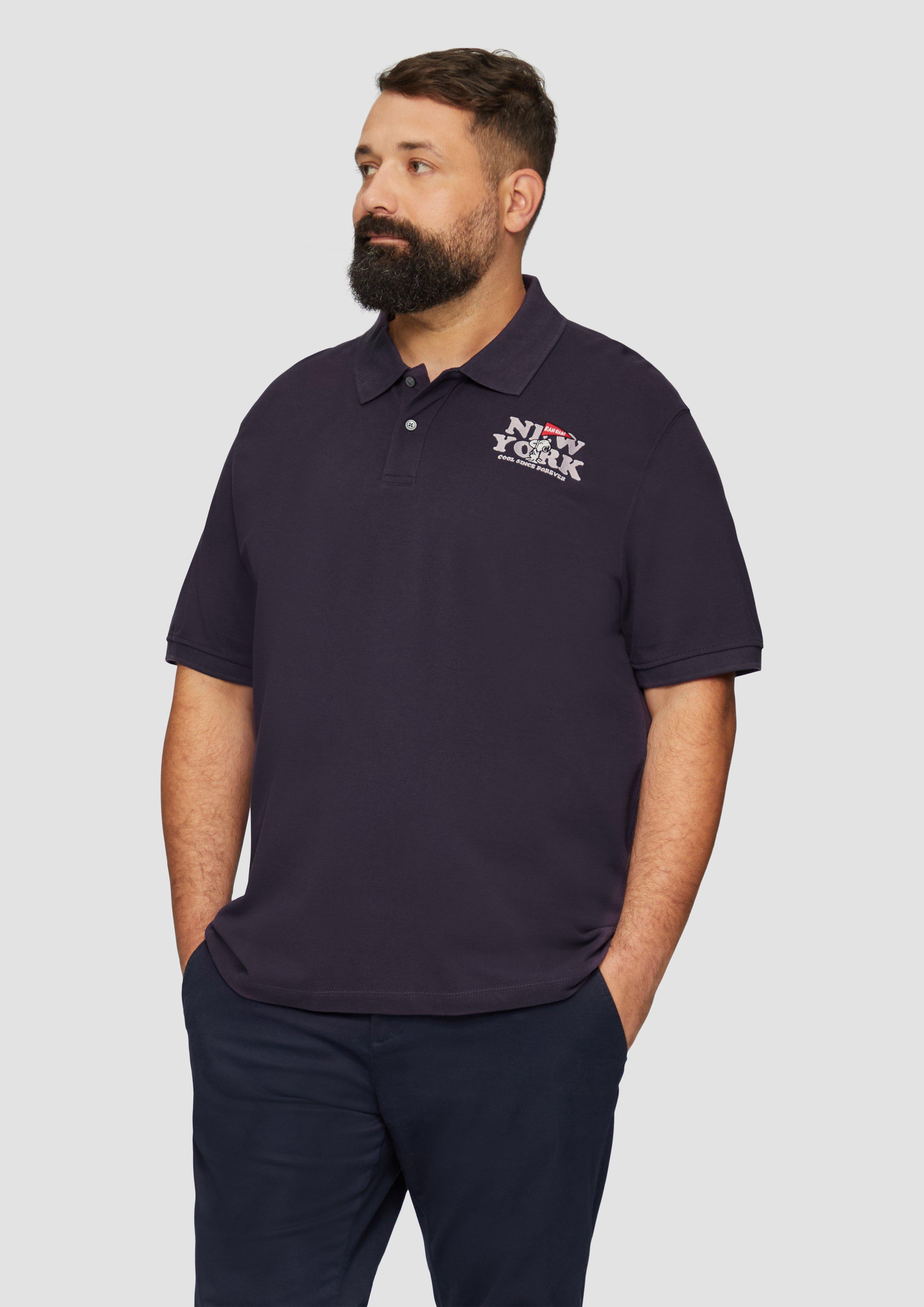 S.Oliver Poloshirt aus Baumwollpiqué mit Peanuts®-Motiv