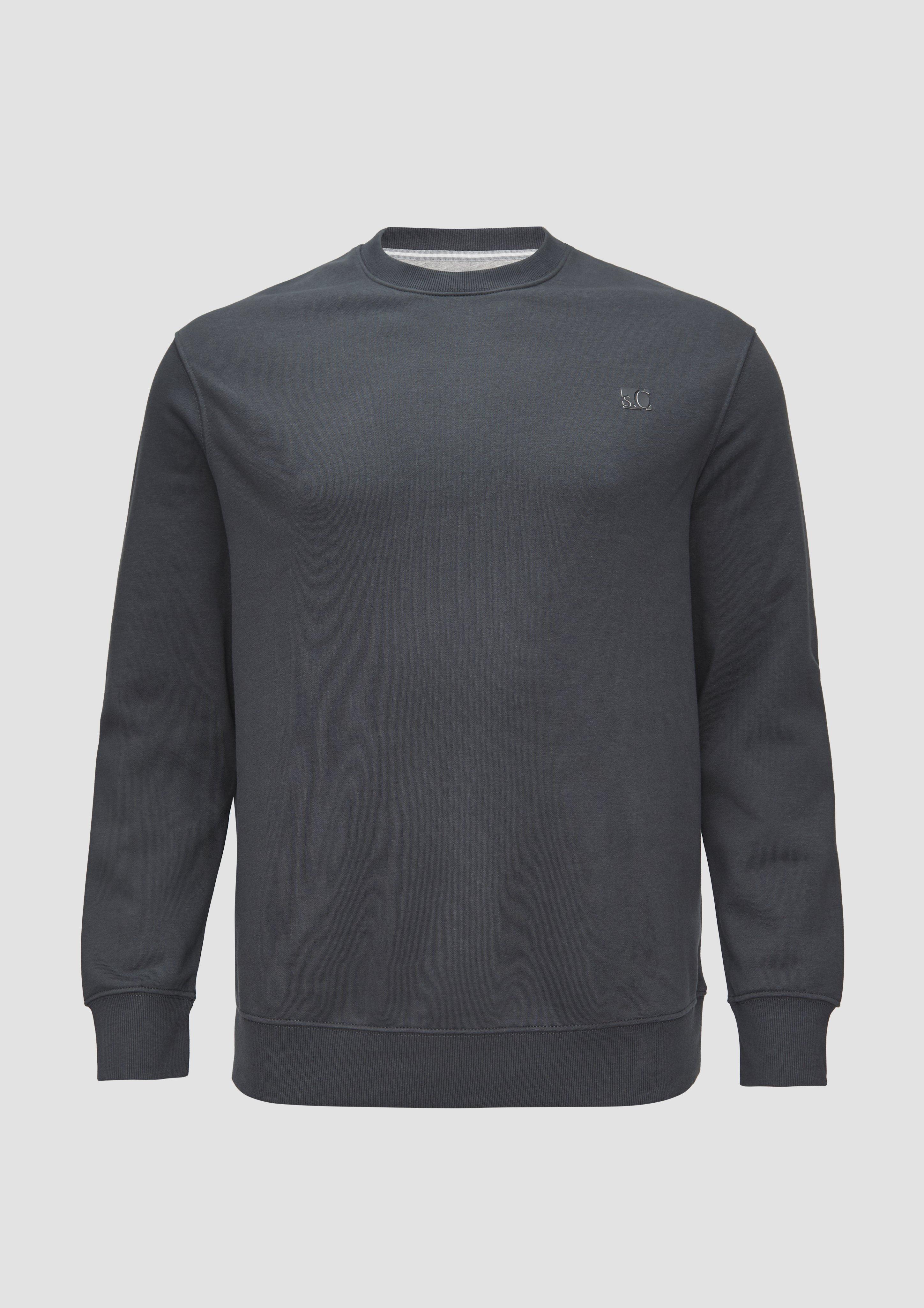 s.Oliver Sweatshirt aus Baumwollmix mit Logo-Detail