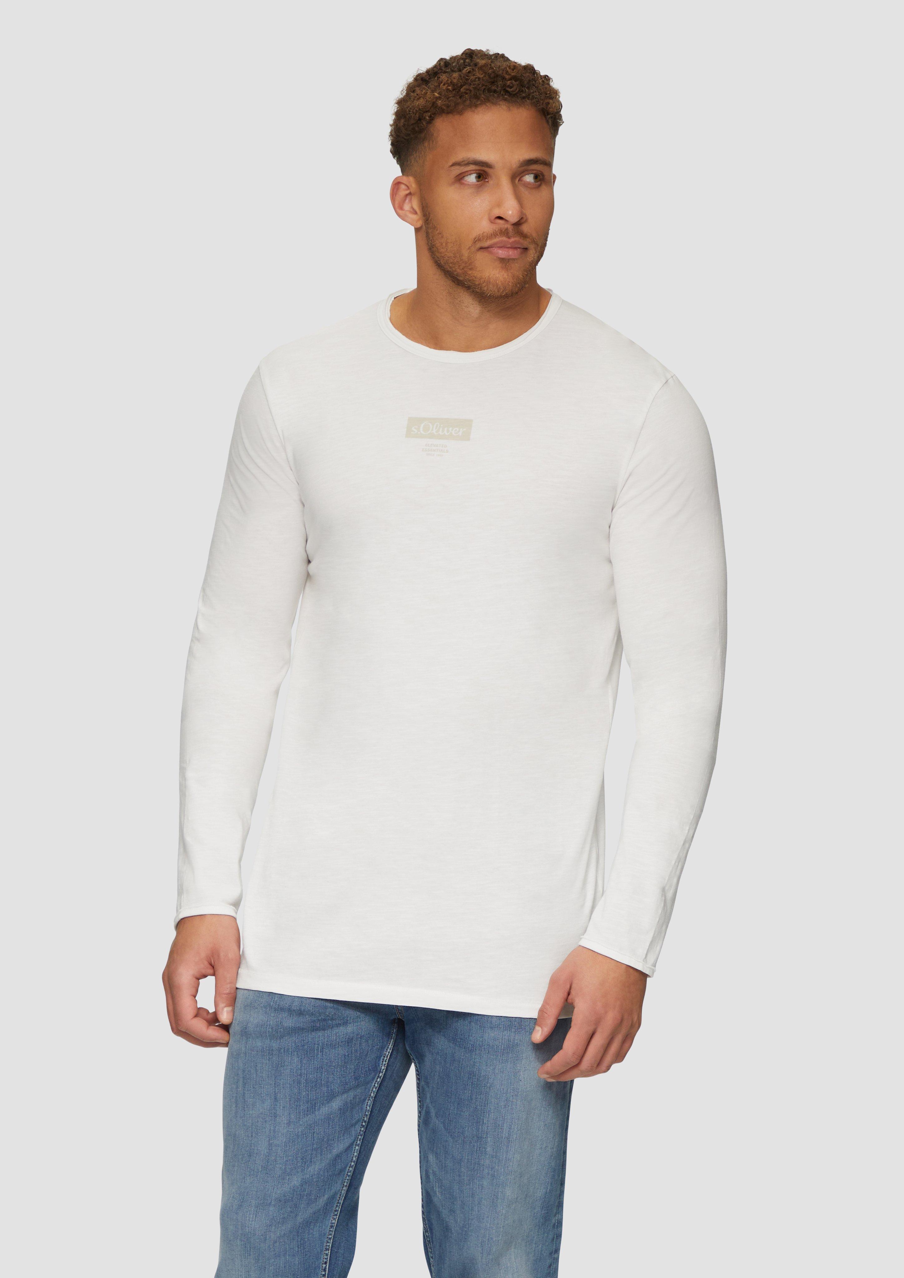 S.Oliver Longsleeve mit Label-Print