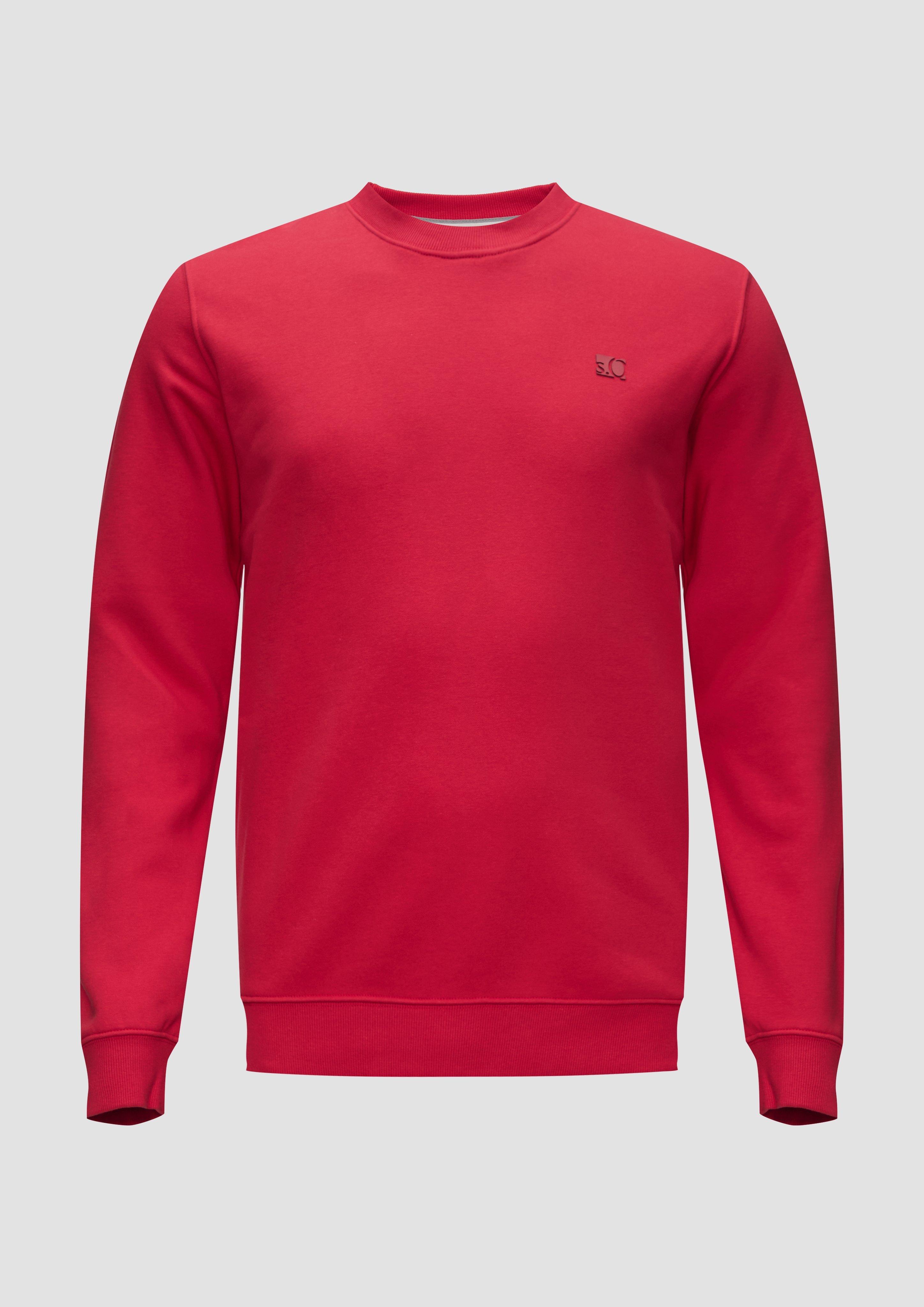 s.Oliver Sweatshirt aus Baumwollmix mit Logo-Detail