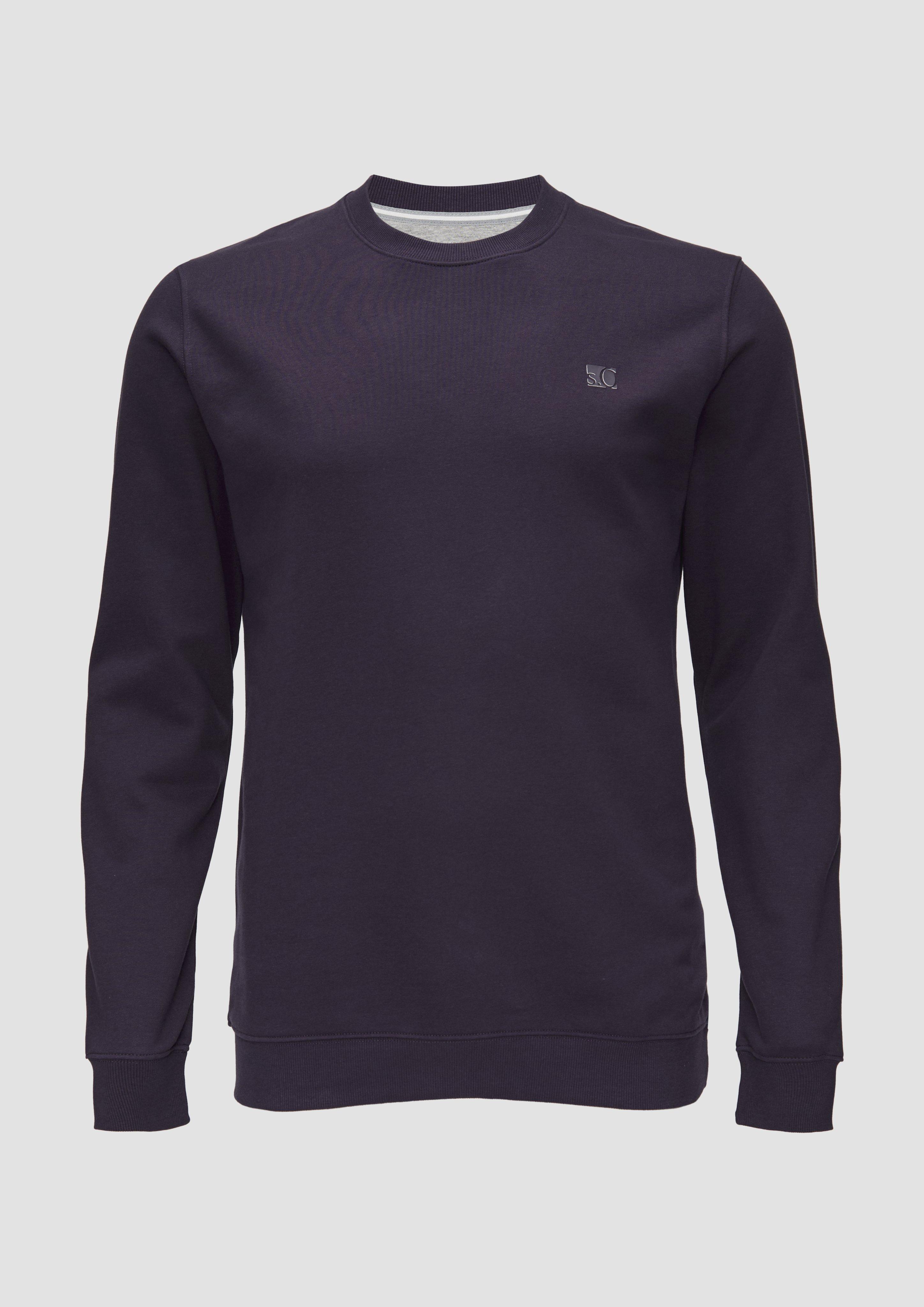s.Oliver Sweatshirt aus Baumwollmix mit Logo-Detail