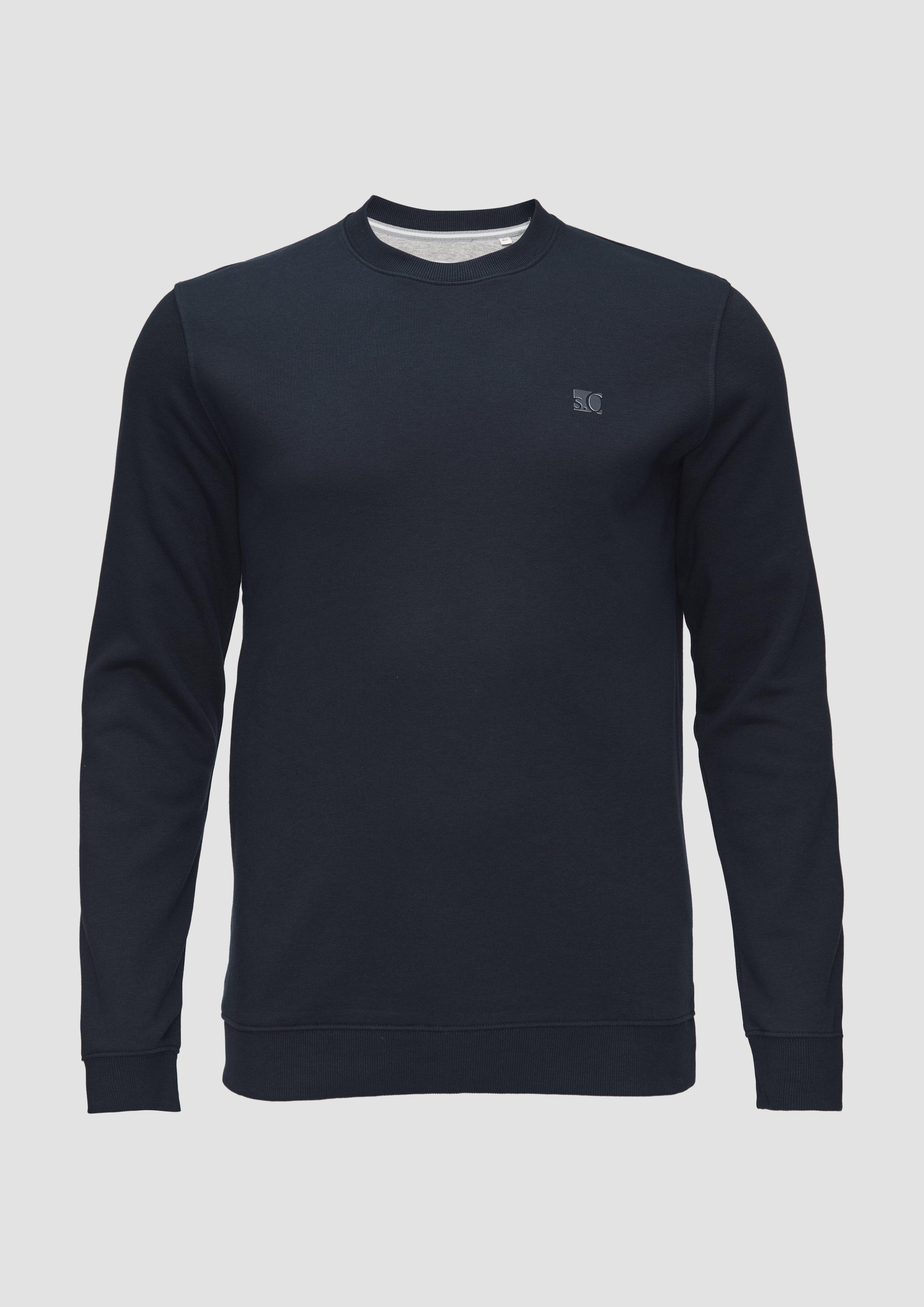 s.Oliver Sweatshirt aus Baumwollmix mit Logo-Detail