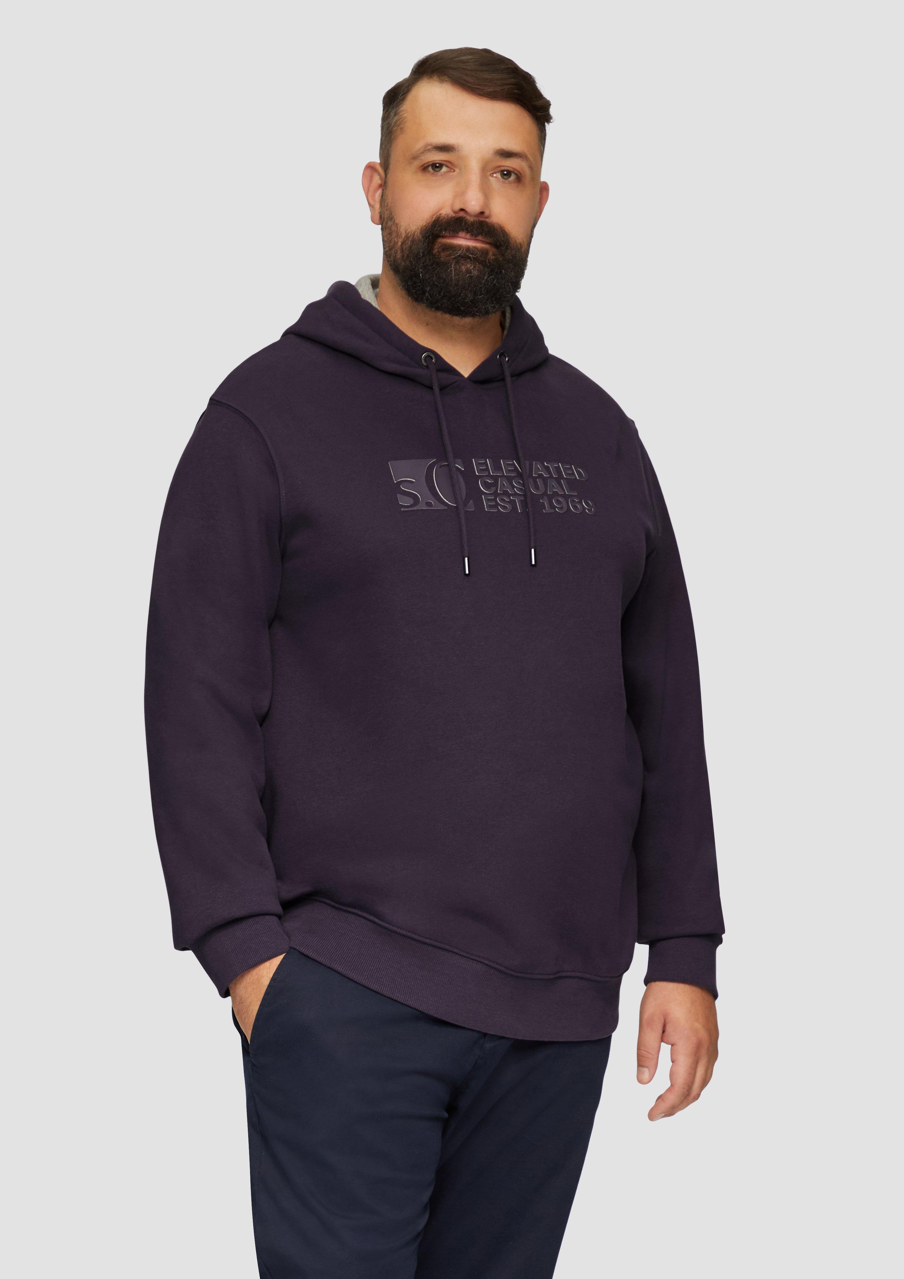 S.Oliver Kapuzen-Sweatshirt mit Logo-Print