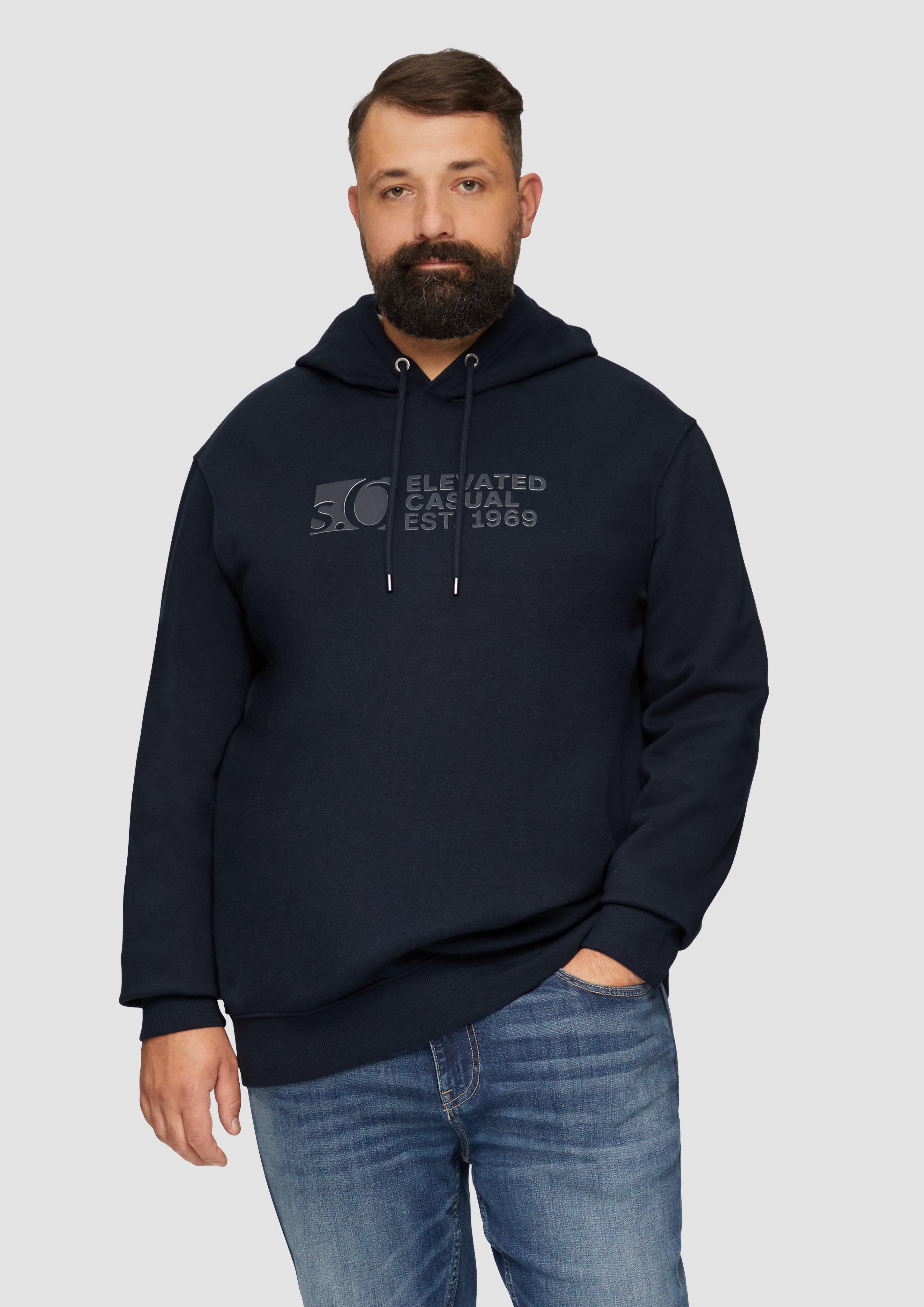 S.Oliver Kapuzen-Sweatshirt mit Logo-Print