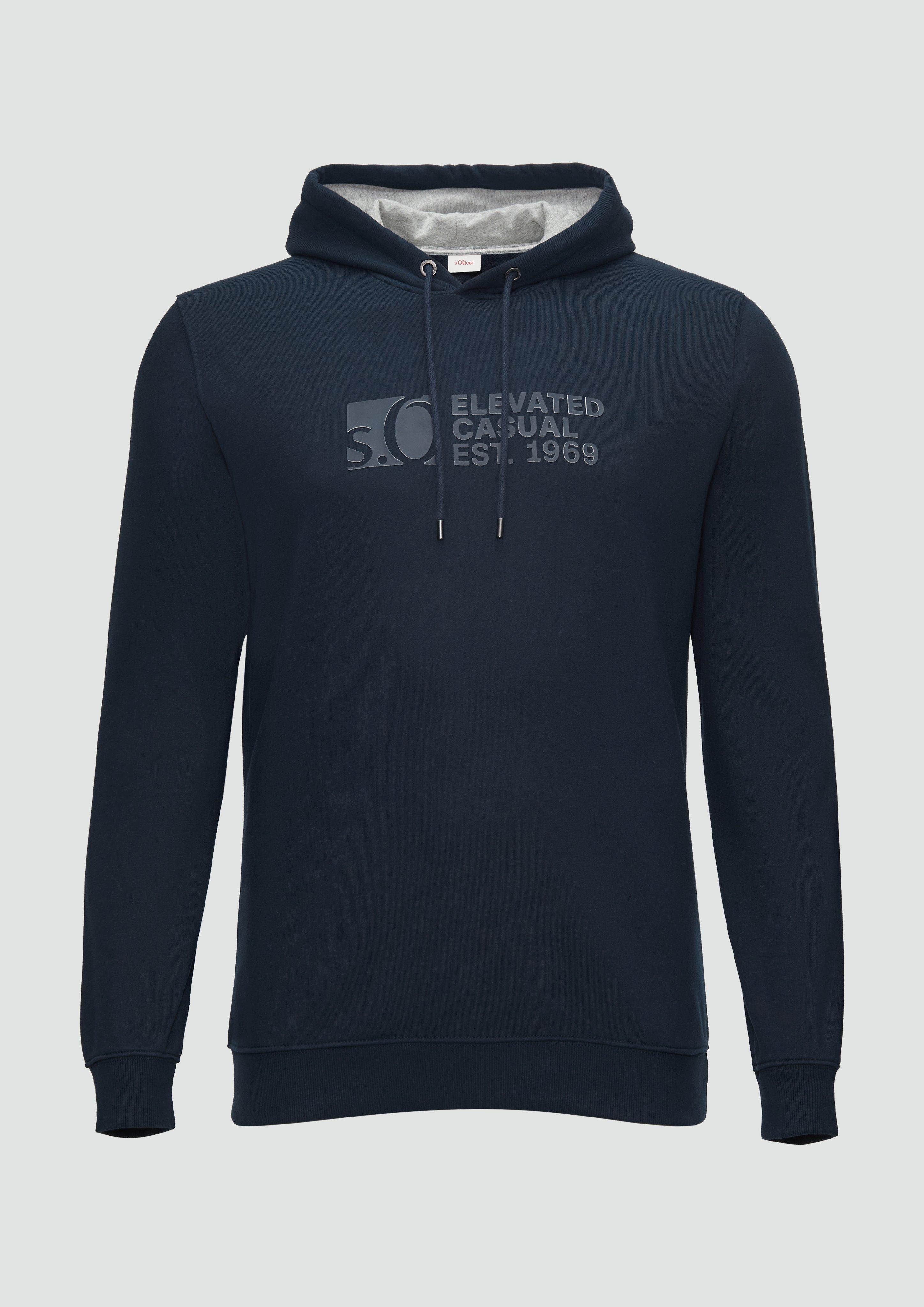 s.Oliver Kapuzen-Sweatshirt mit Logo-Print