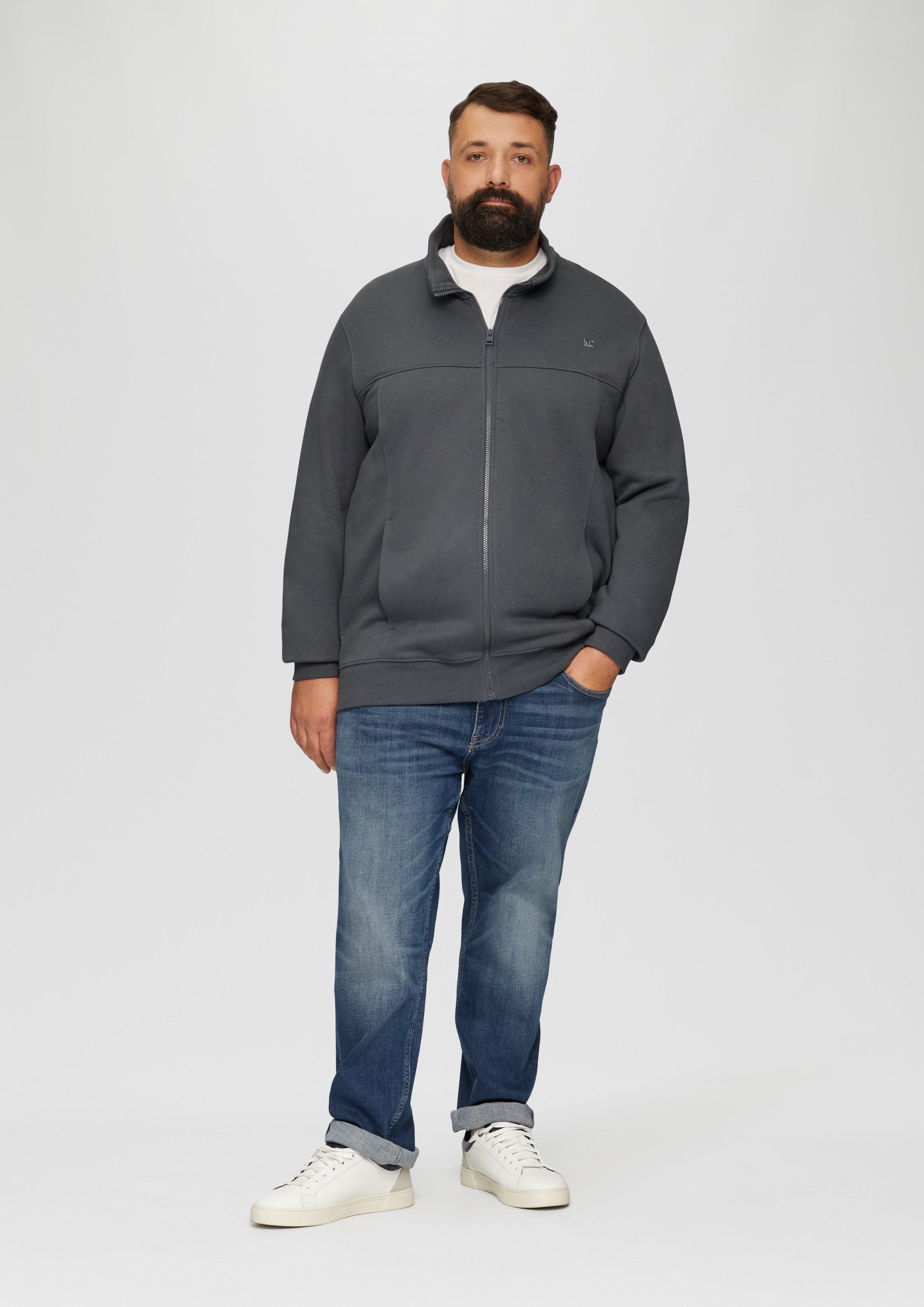 Sweatshirt jas in 9581 & 5978